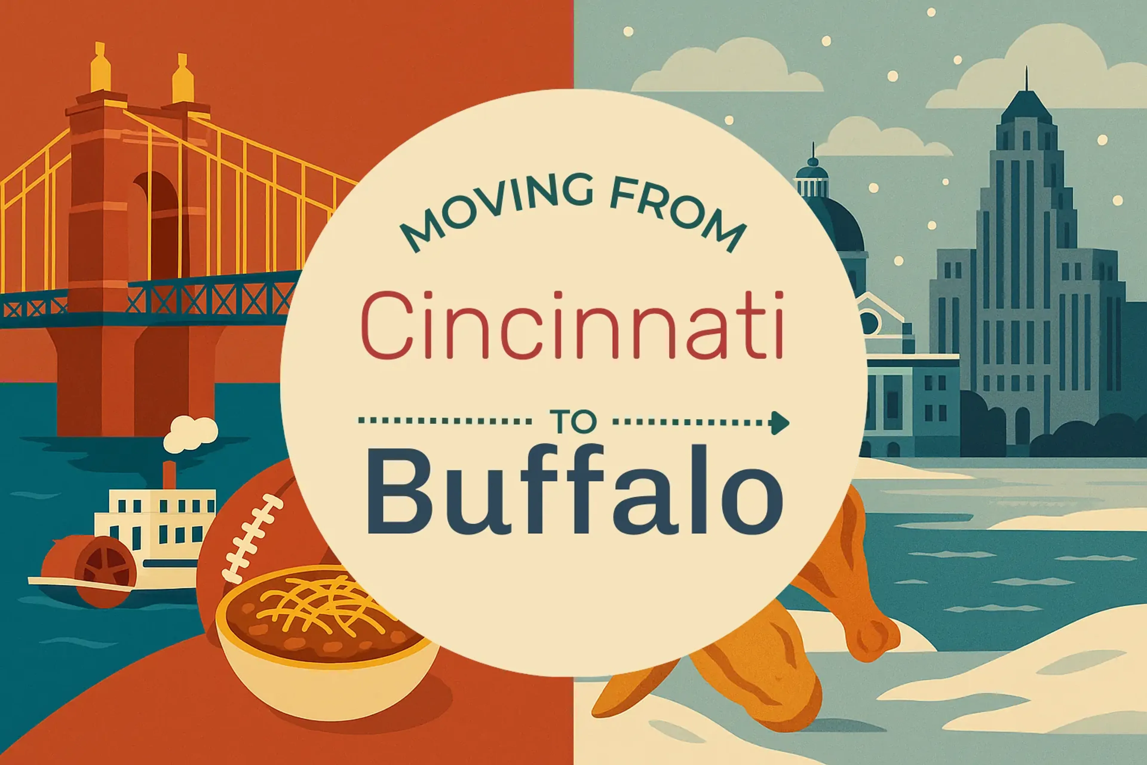 Side-by-side comparison of Cincinnati to Buffalo moving companies