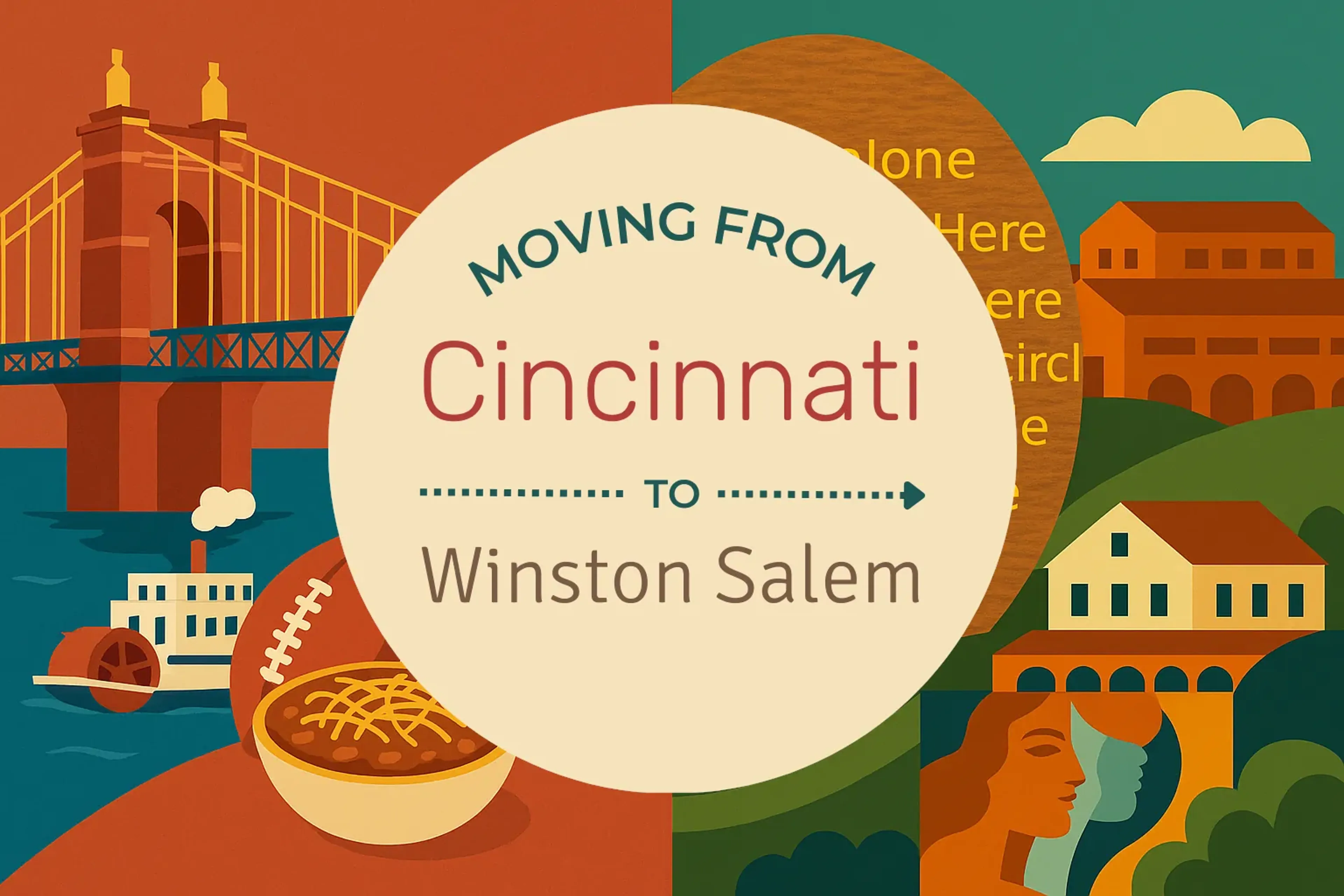 Side-by-side comparison of Cincinnati to Winston Salem moving companies