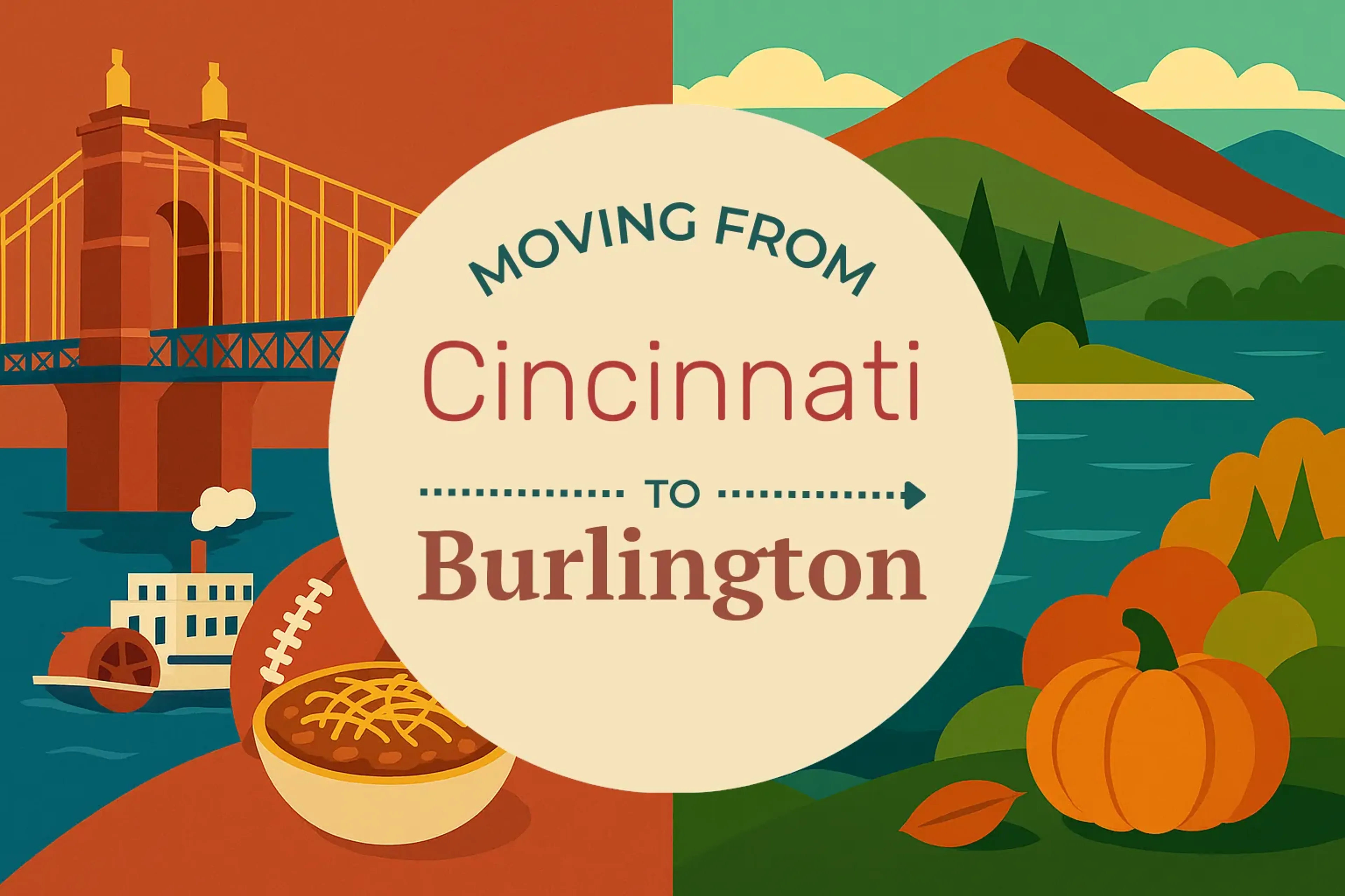 Side-by-side comparison of Cincinnati to Burlington moving companies