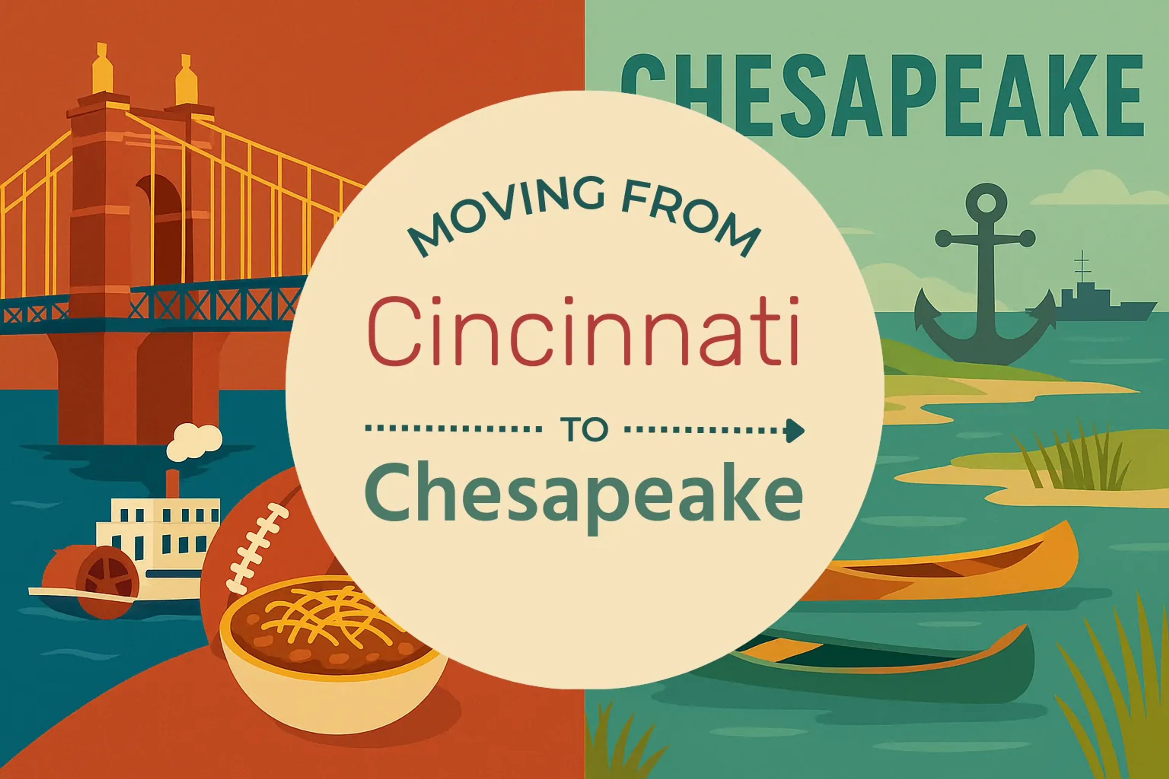 Side-by-side comparison of Cincinnati to Chesapeake moving companies