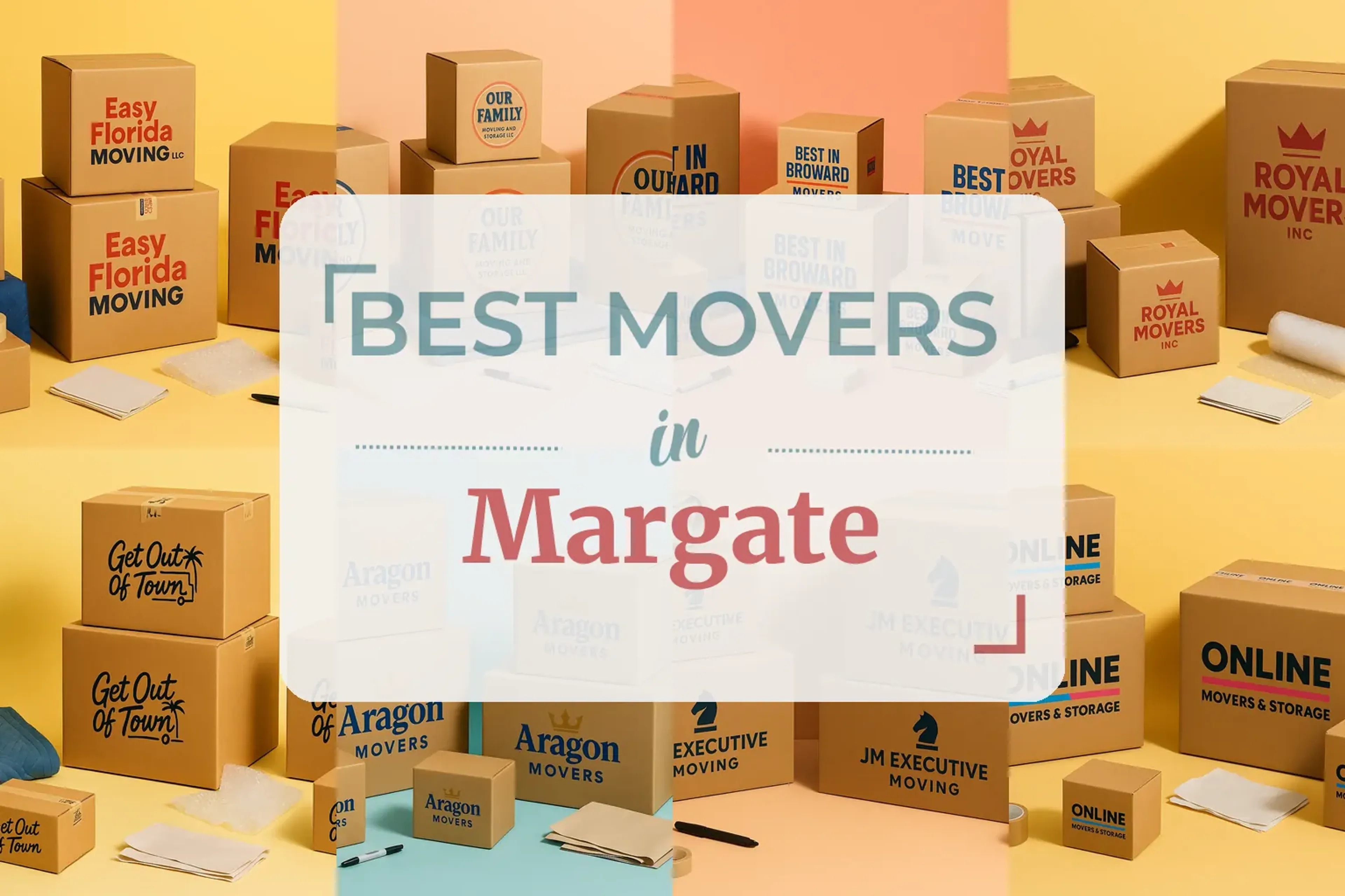 Side-by-side comparison of Margate moving companies