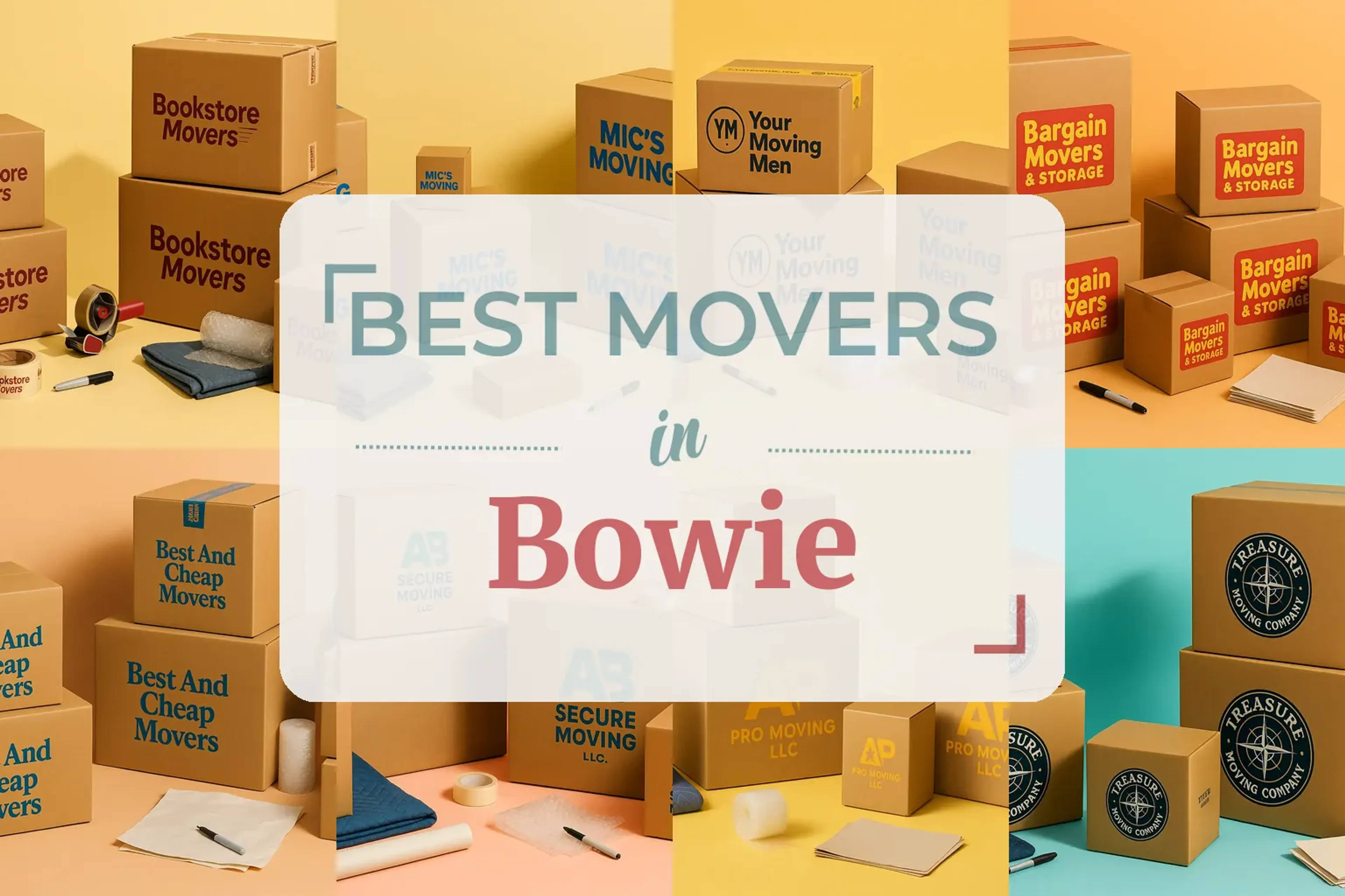 Side-by-side comparison of Bowie moving companies