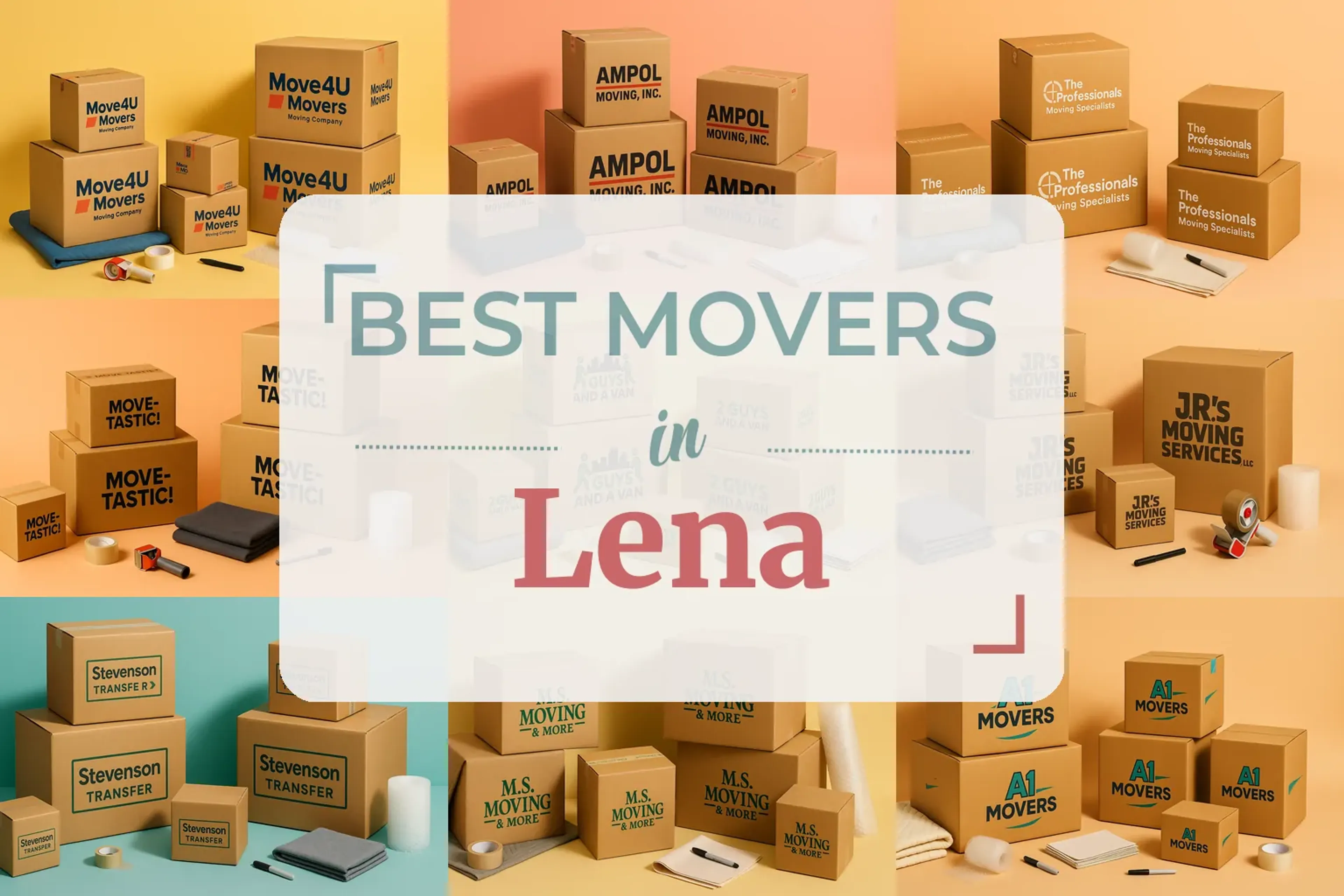 Side-by-side comparison of Lena moving companies