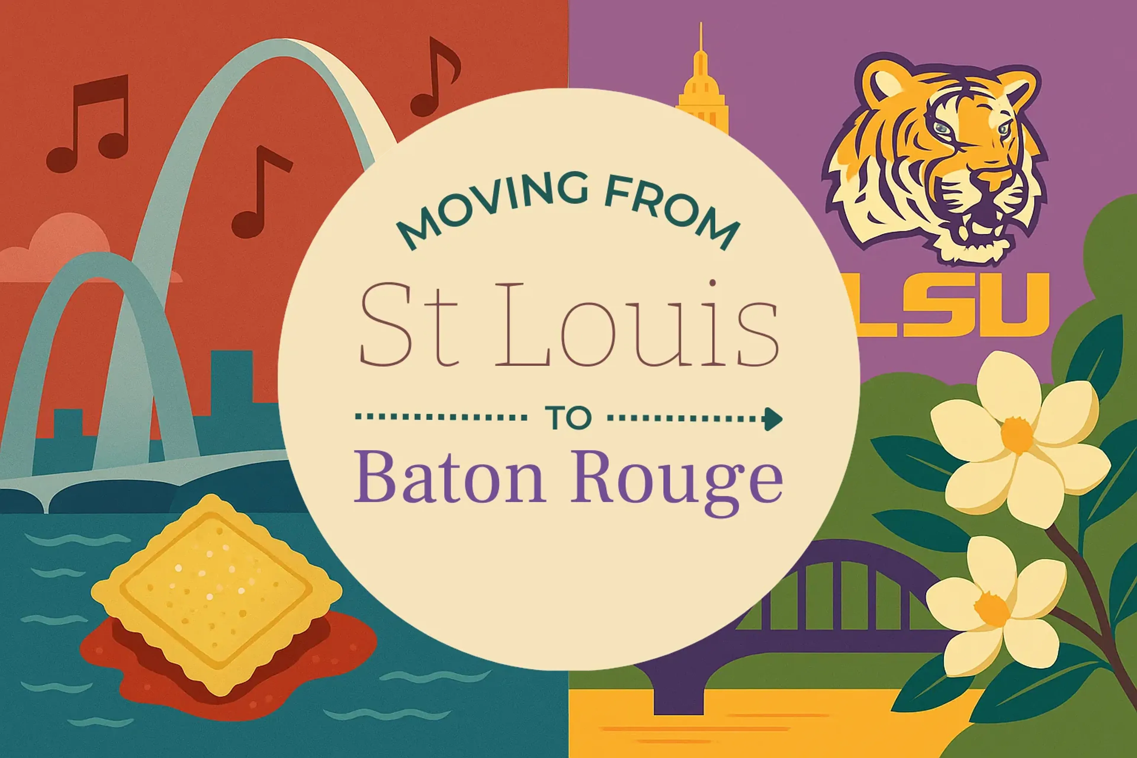 Side-by-side comparison of St. Louis to Baton Rouge moving companies