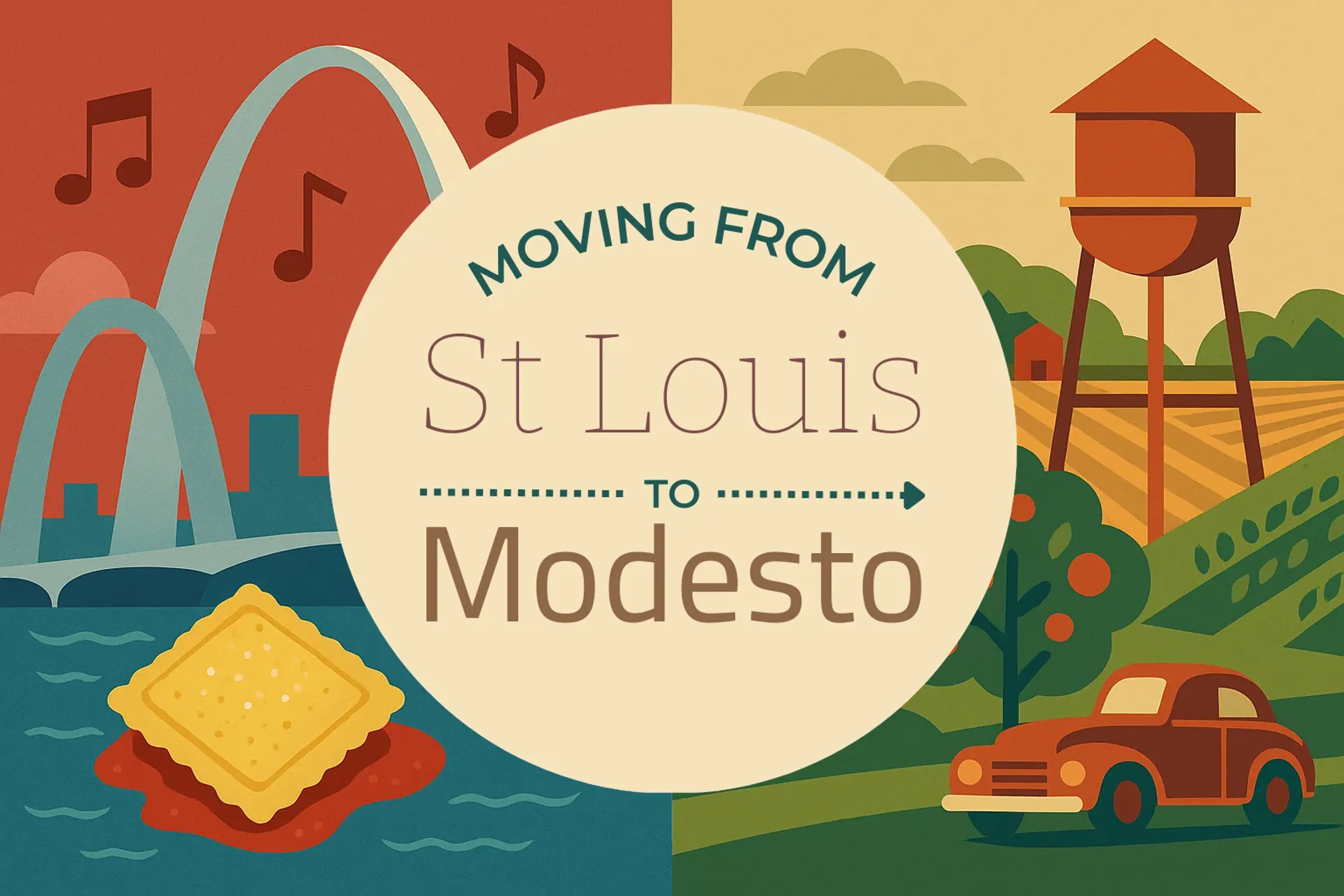 Side-by-side comparison of St. Louis to Modesto moving companies