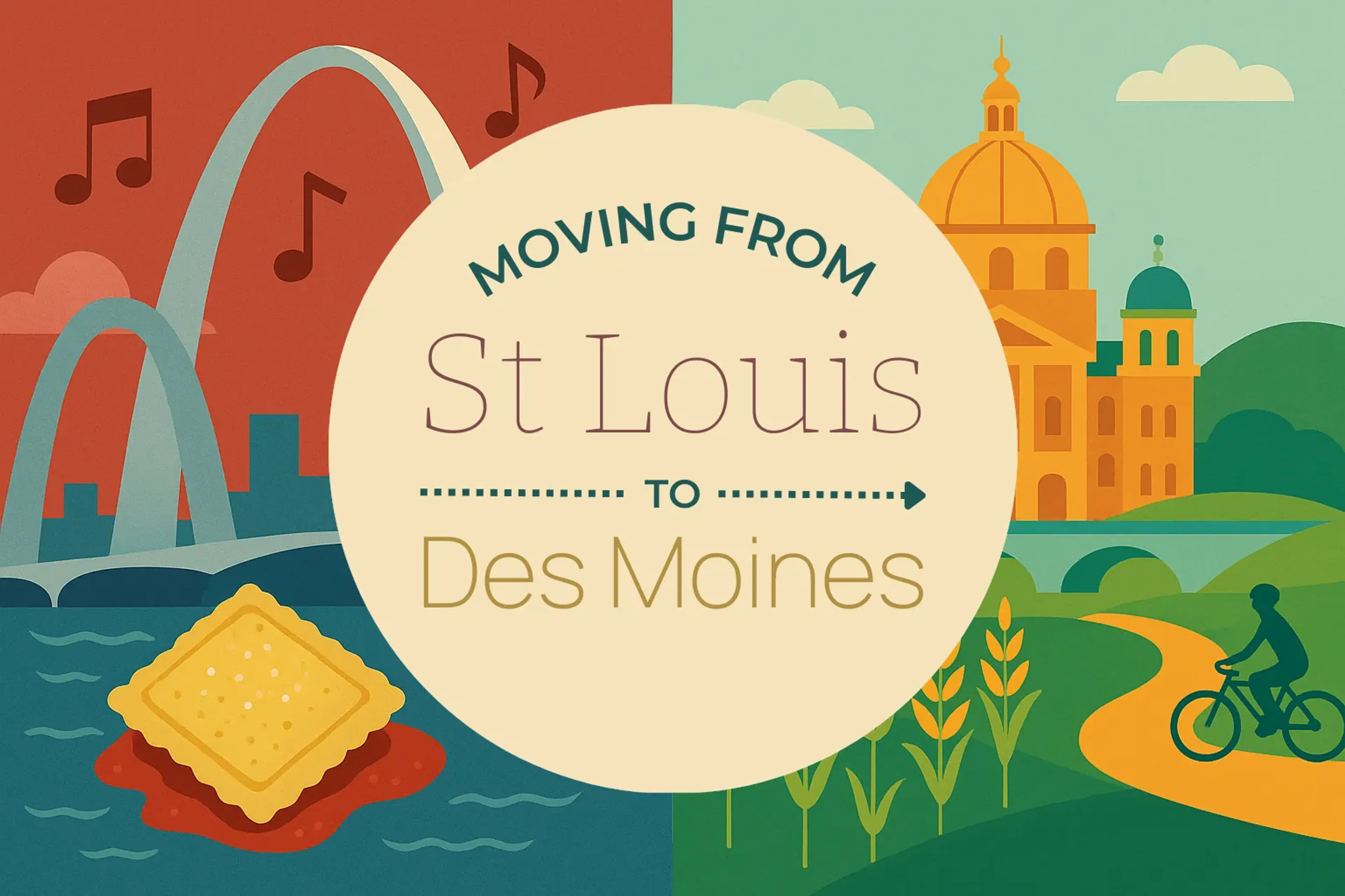 Side-by-side comparison of St. Louis to Des Moines moving companies