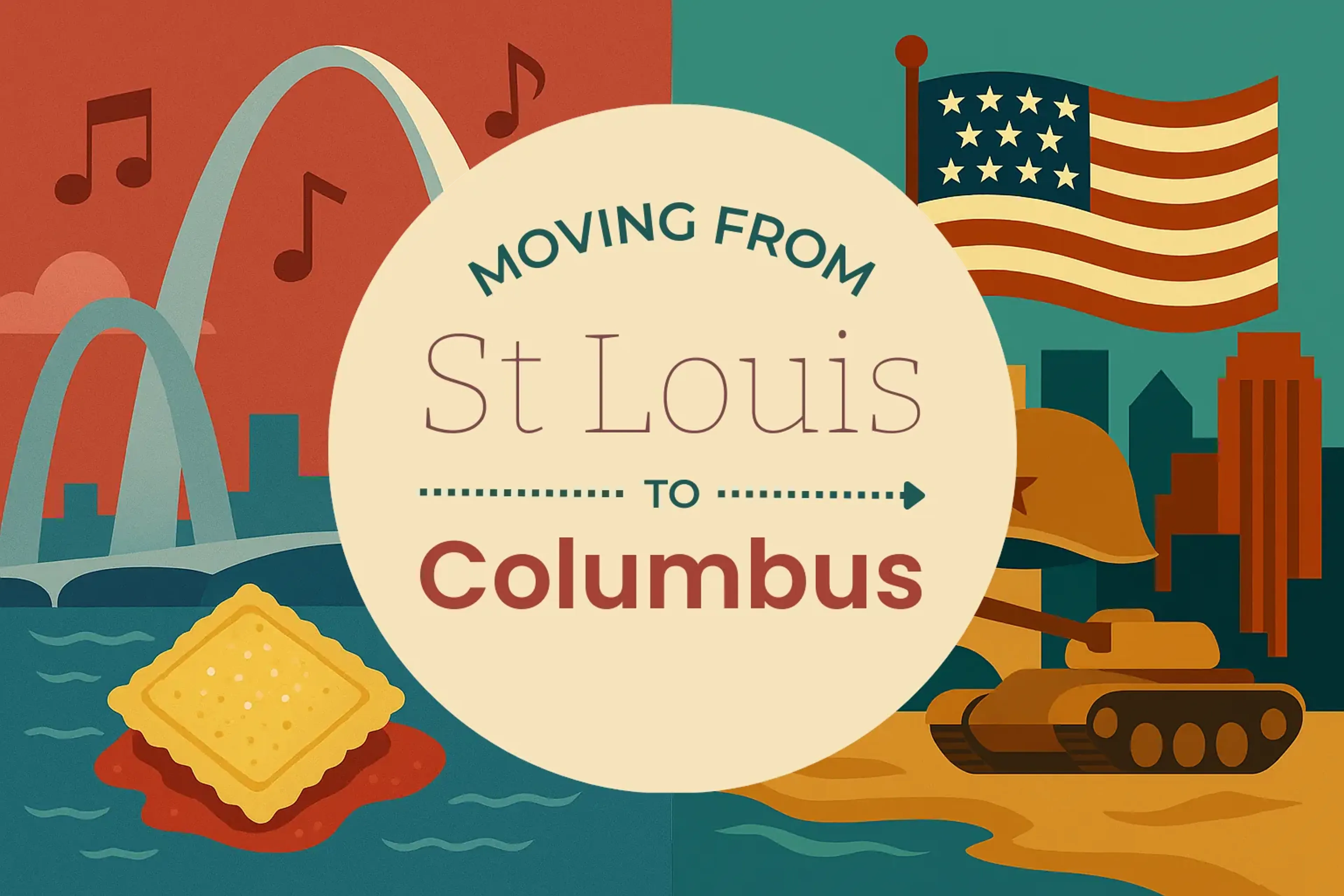 Side-by-side comparison of St. Louis to Columbus moving companies