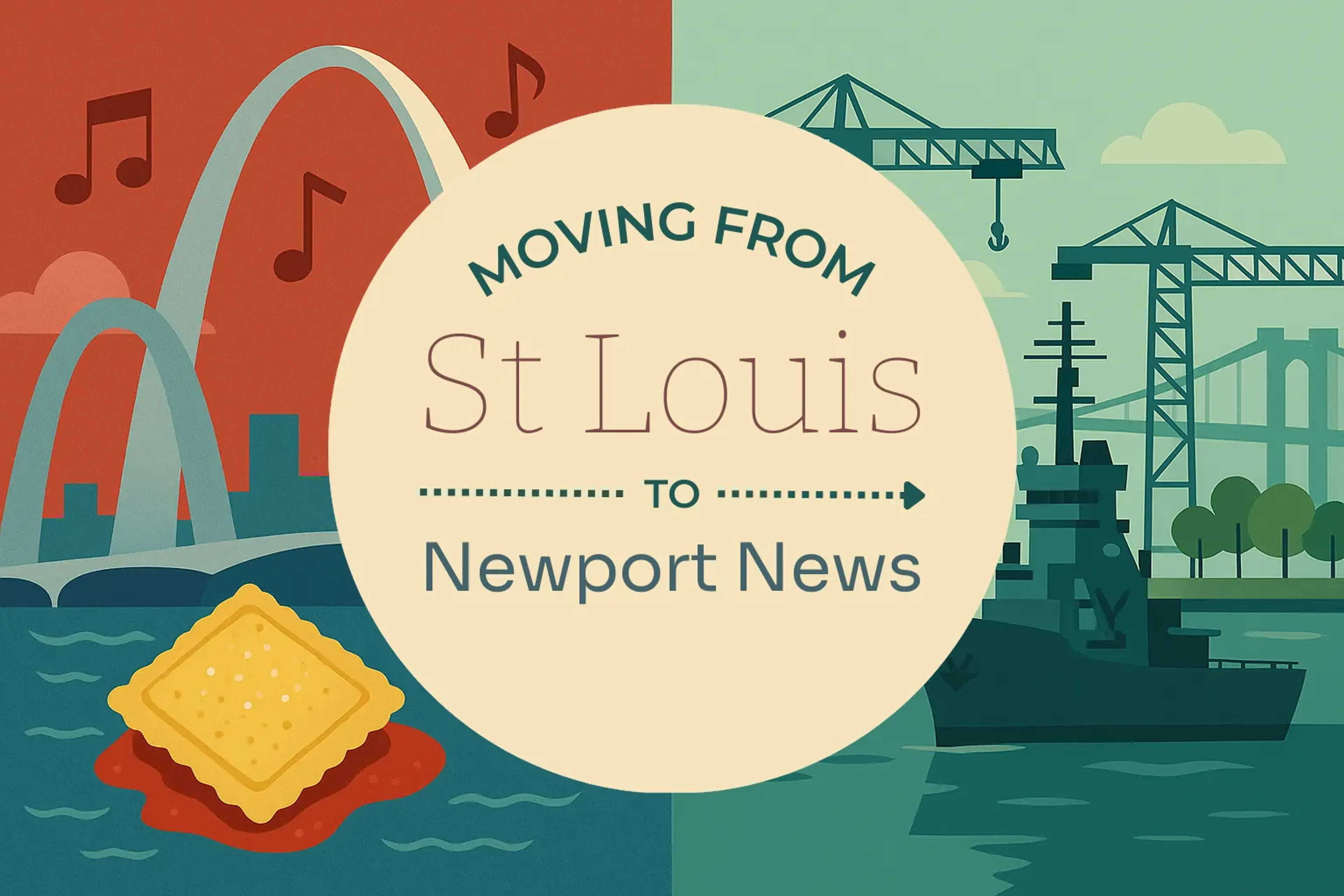 Side-by-side comparison of St. Louis to Newport News moving companies