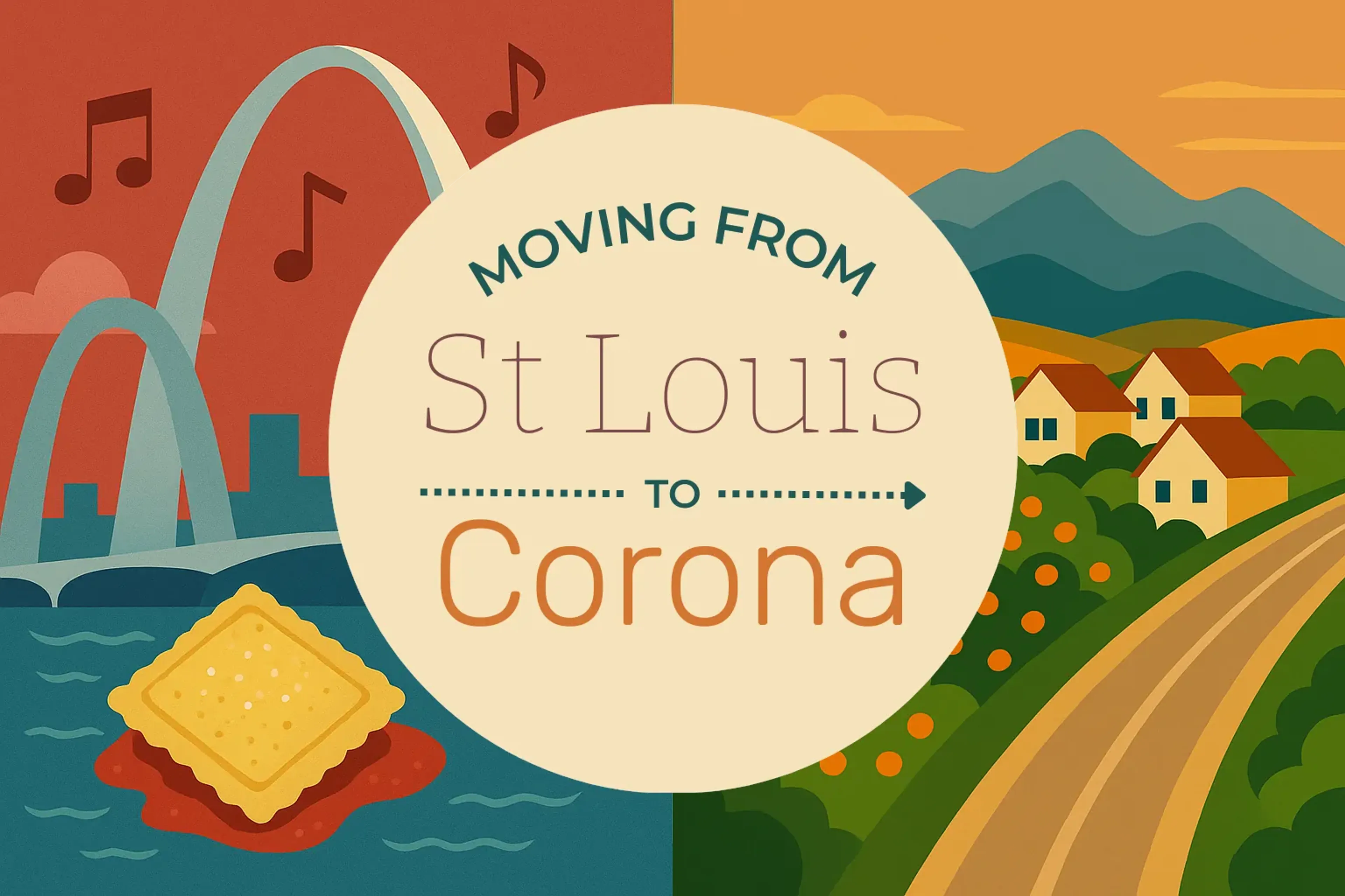 Side-by-side comparison of St. Louis to Corona moving companies