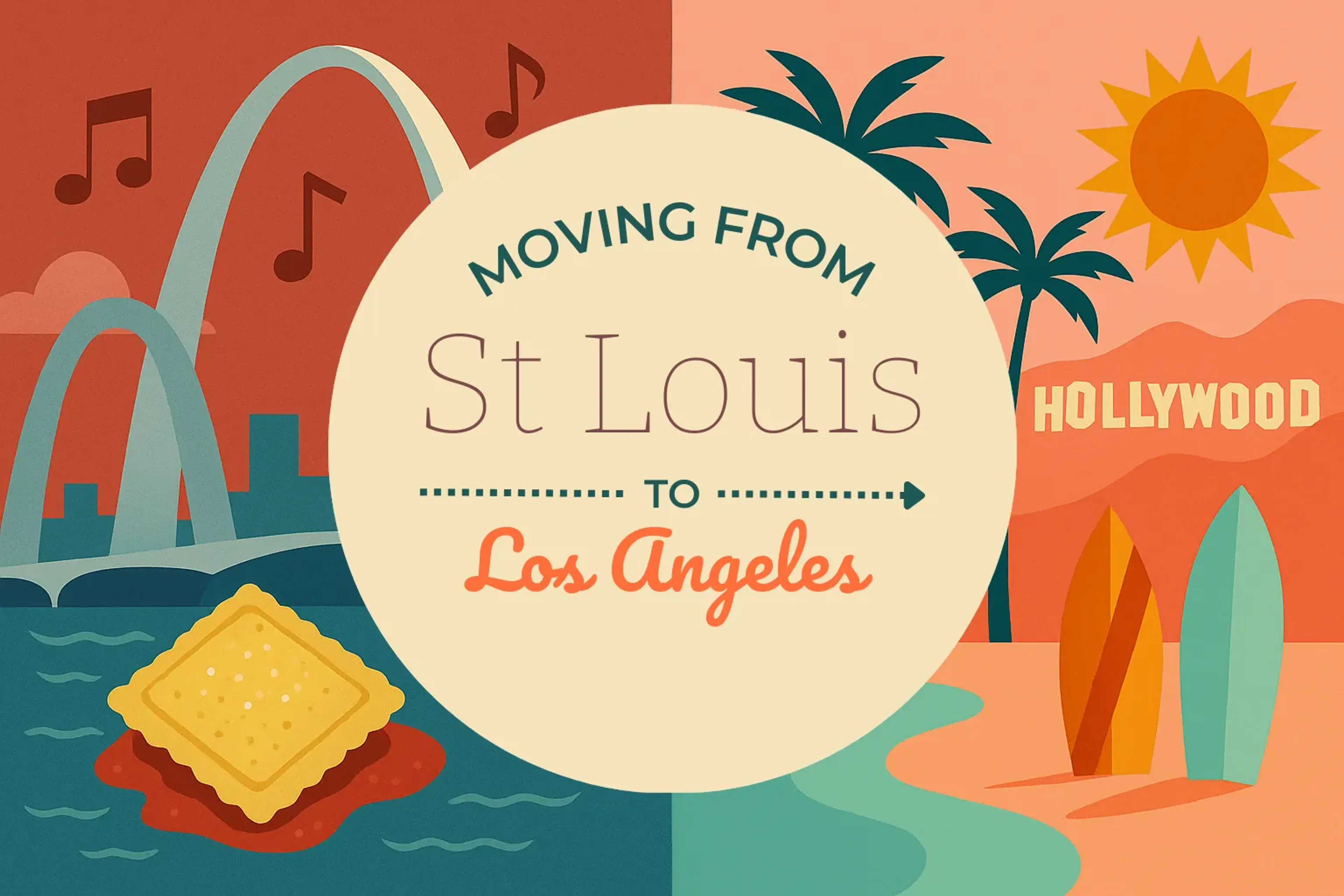 Side-by-side comparison of St. Louis to Los Angeles moving companies
