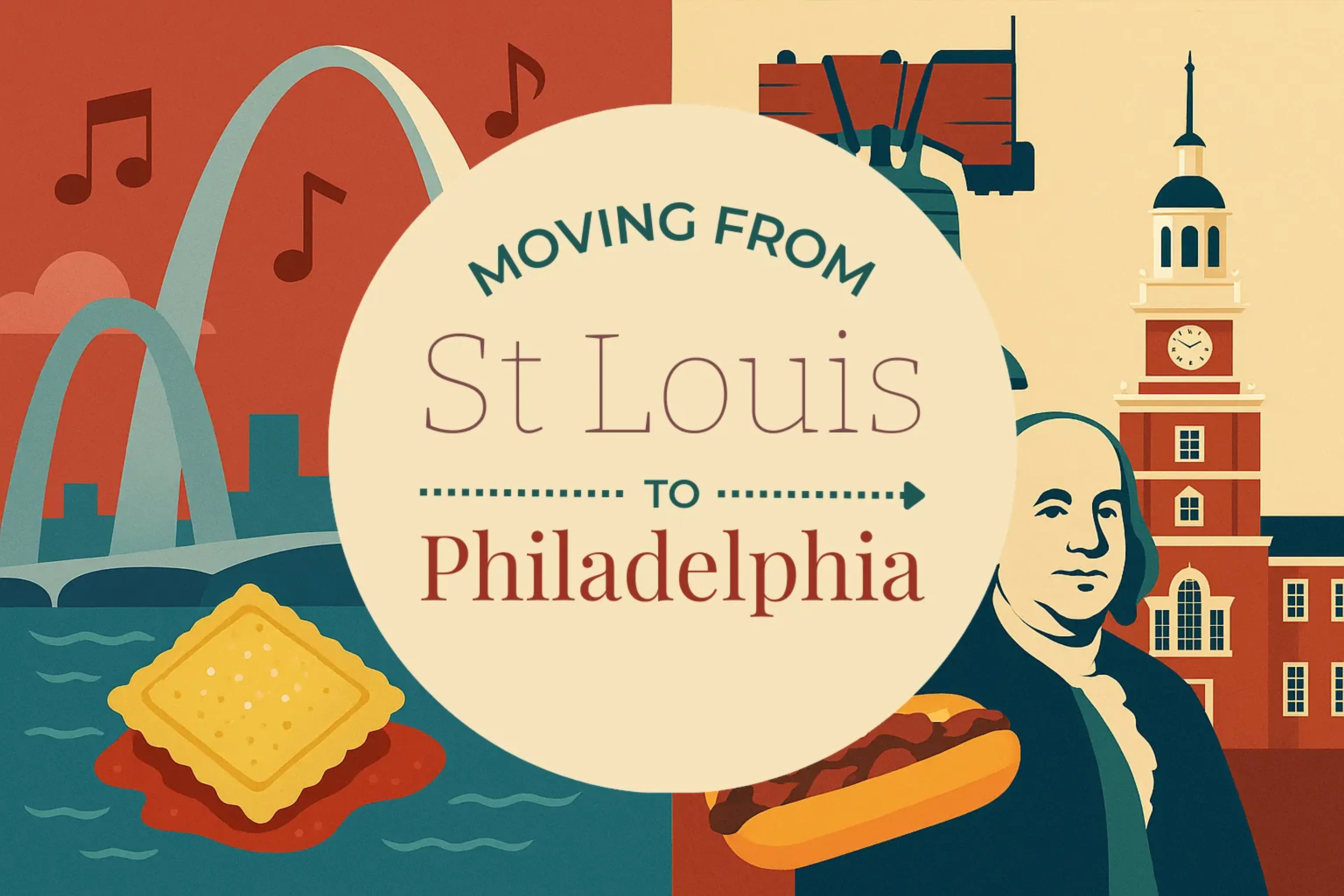 Side-by-side comparison of St. Louis to Philadelphia moving companies