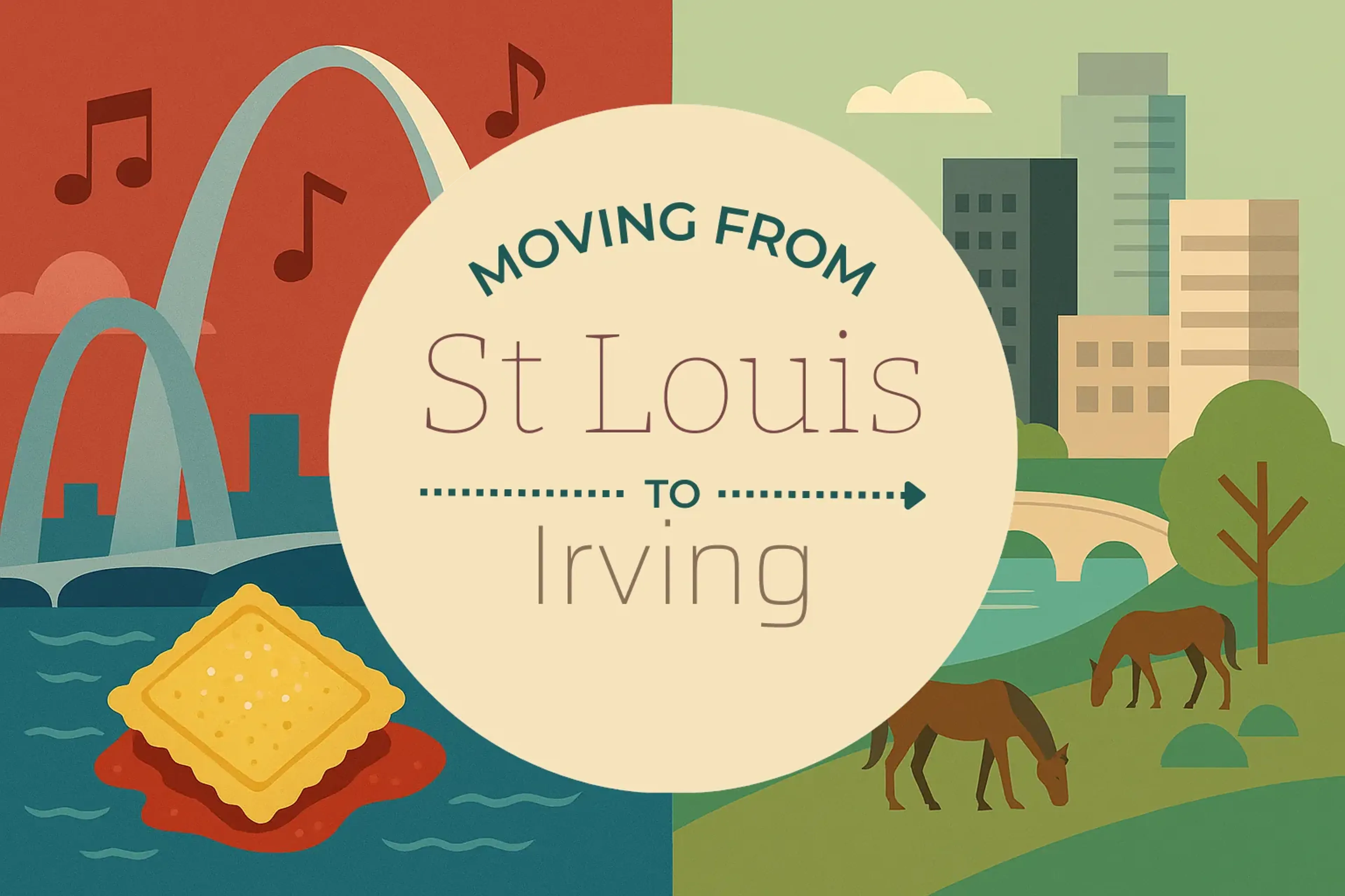 Side-by-side comparison of St. Louis to Irving moving companies