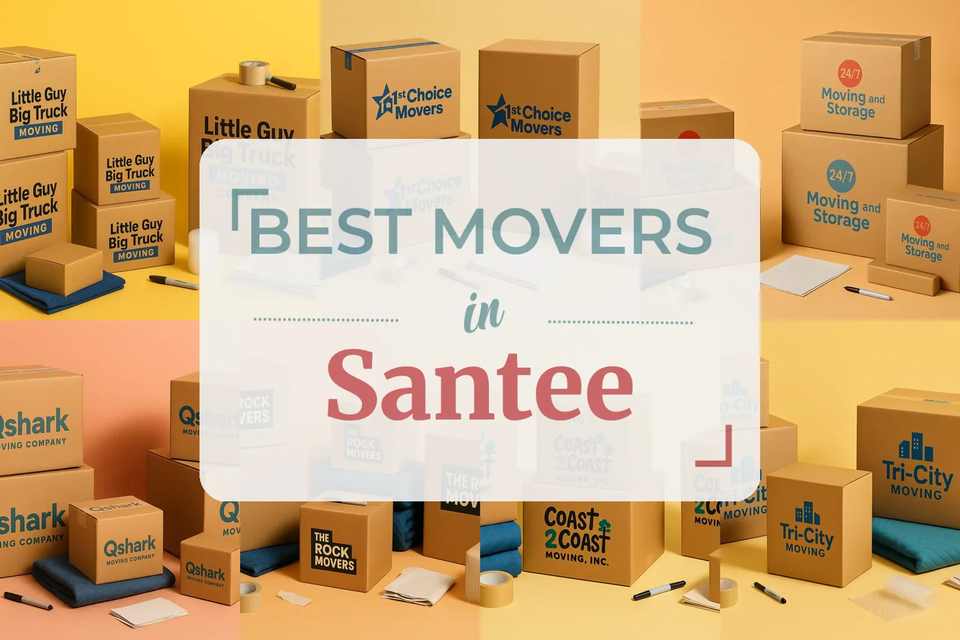 Side-by-side comparison of Santee moving companies