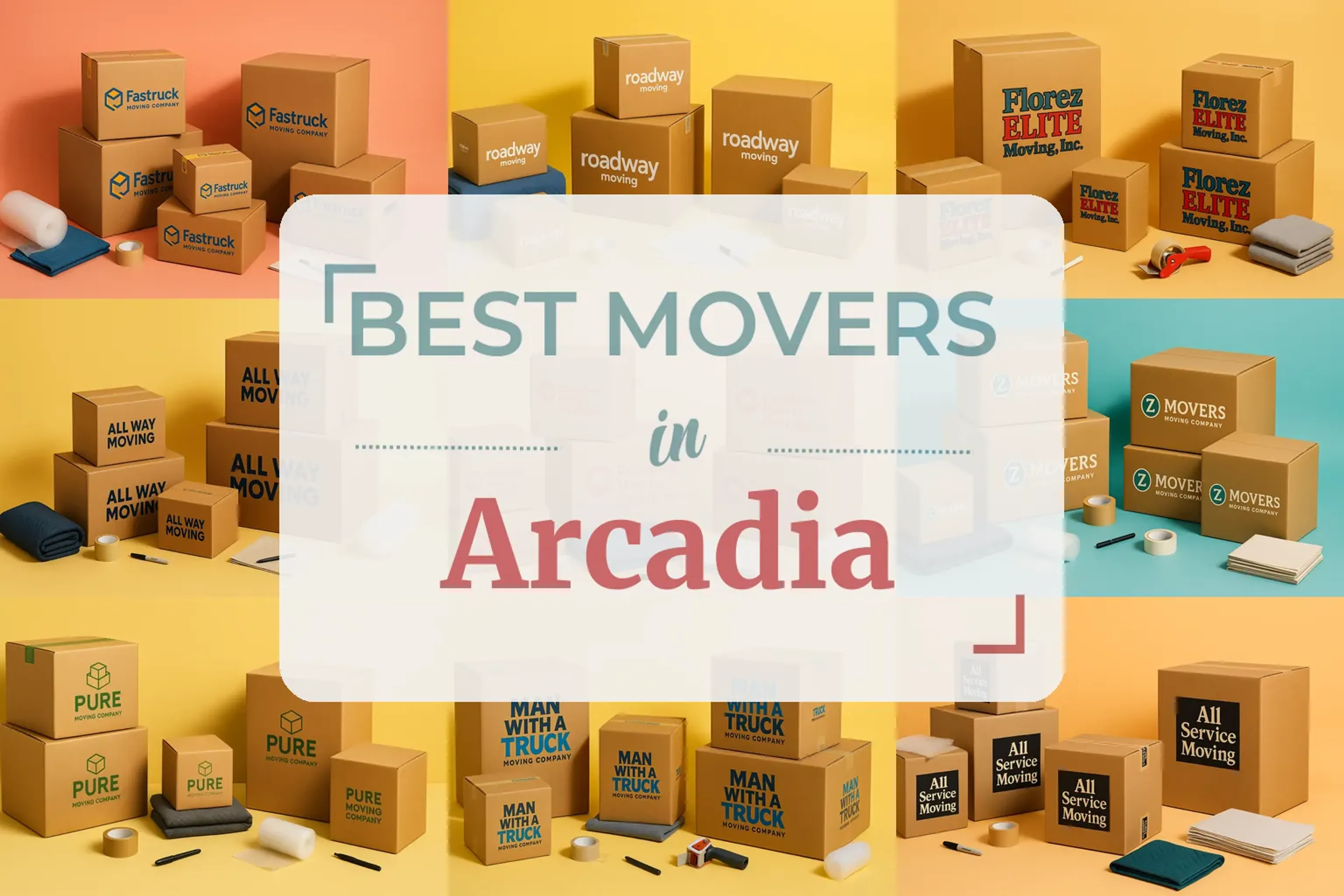 Side-by-side comparison of Arcadia moving companies