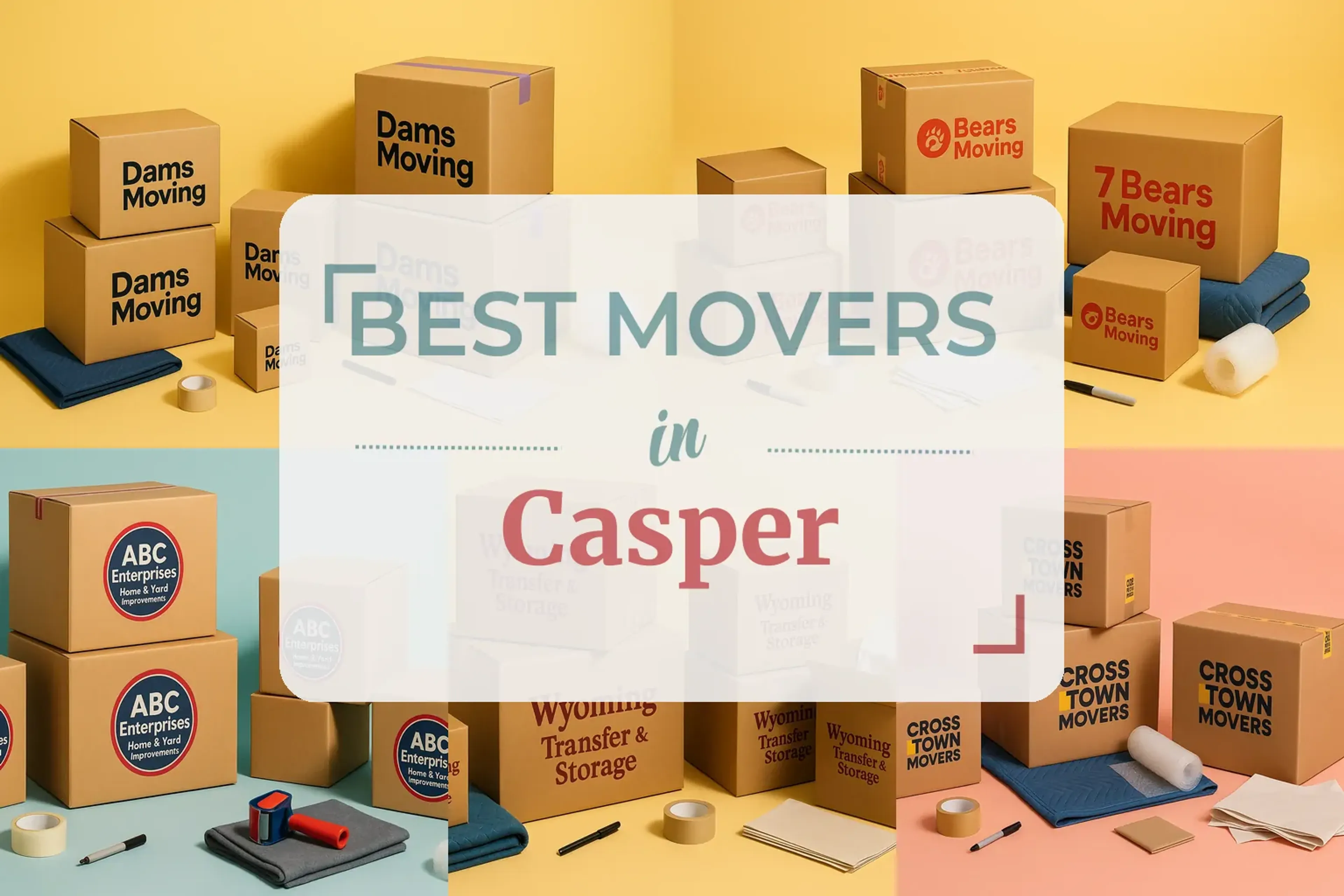 Side-by-side comparison of Casper moving companies