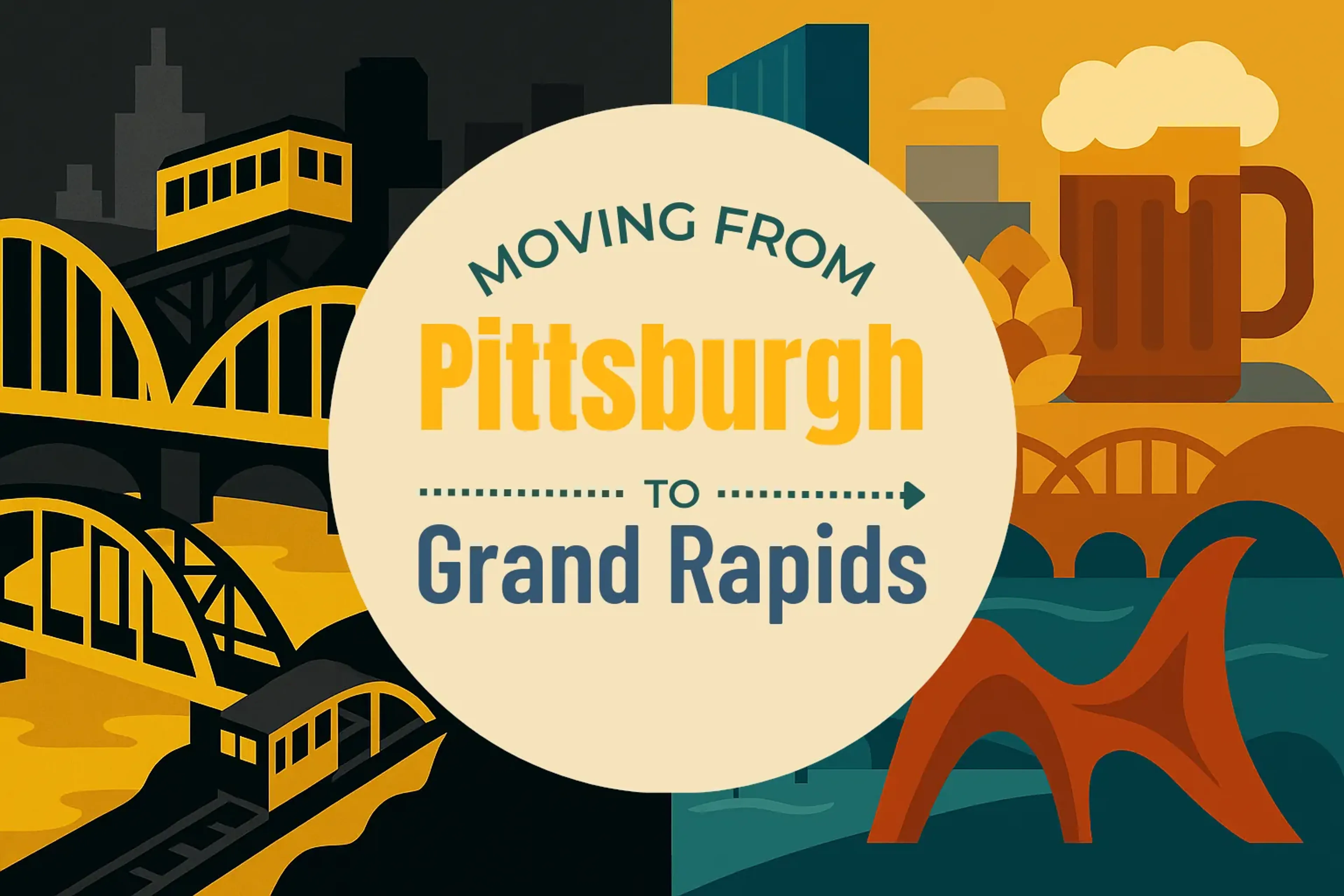 Side-by-side comparison of Pittsburgh to Grand Rapids moving companies
