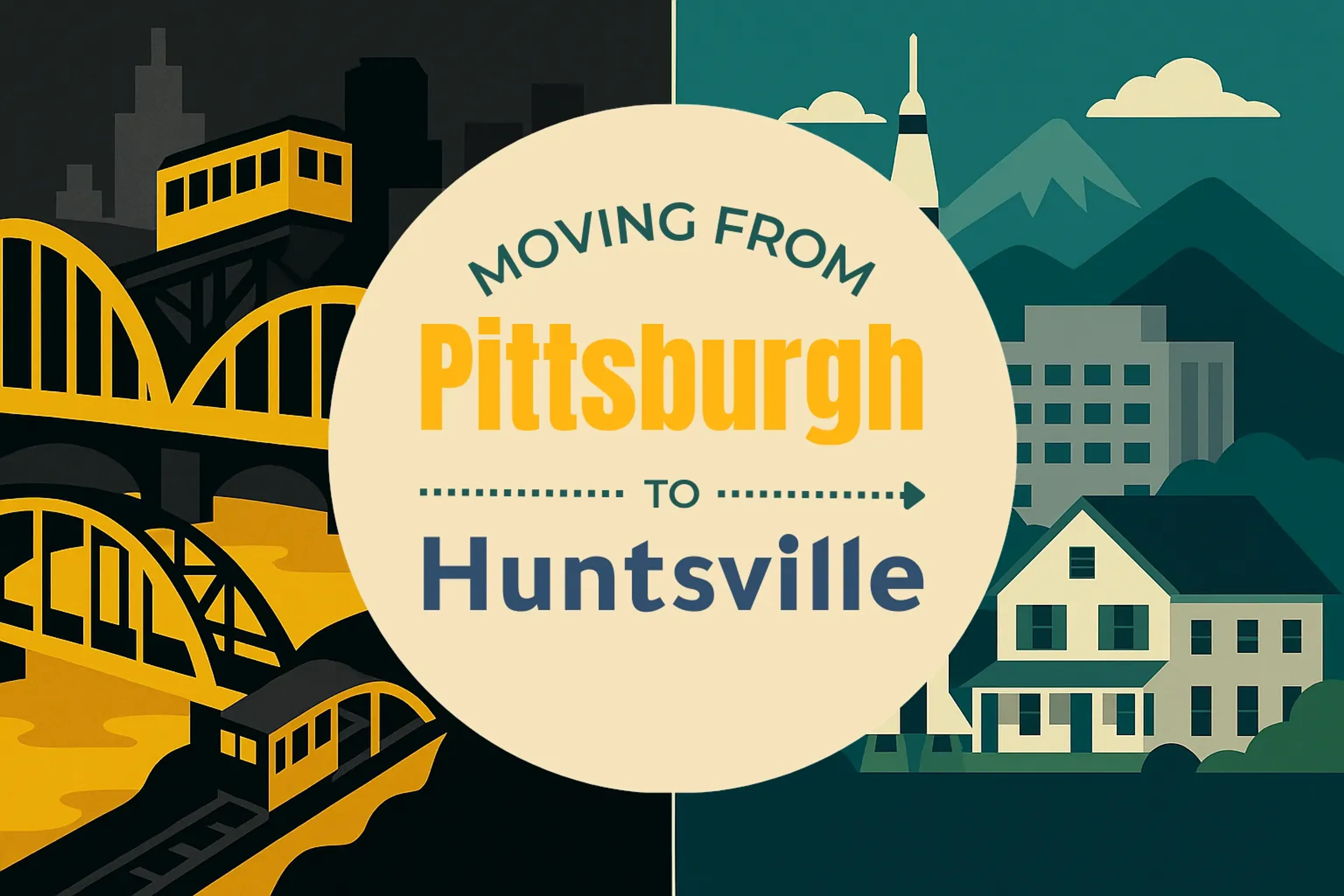 Side-by-side comparison of Pittsburgh to Huntsville moving companies