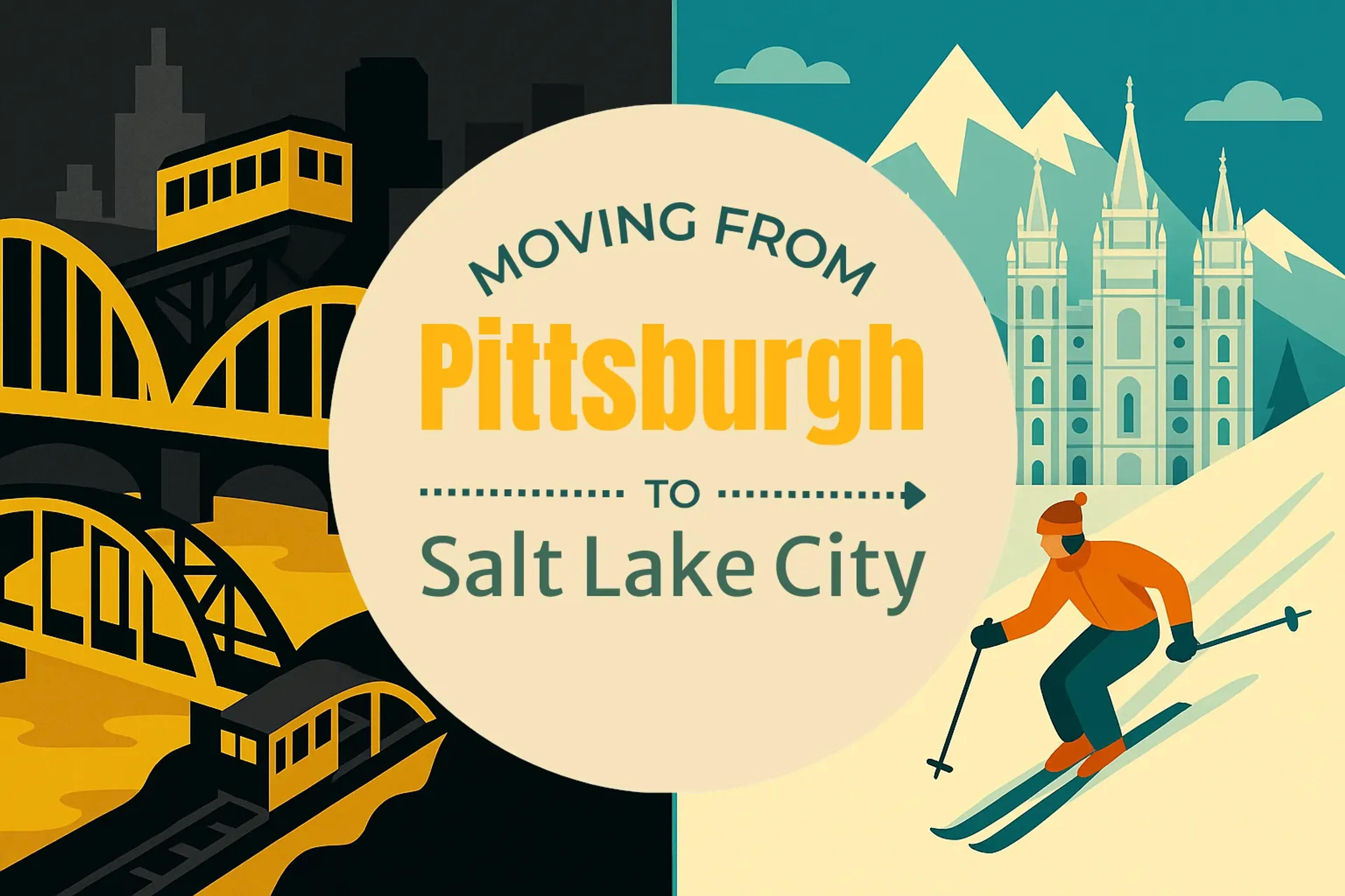Side-by-side comparison of Pittsburgh to Salt Lake City moving companies