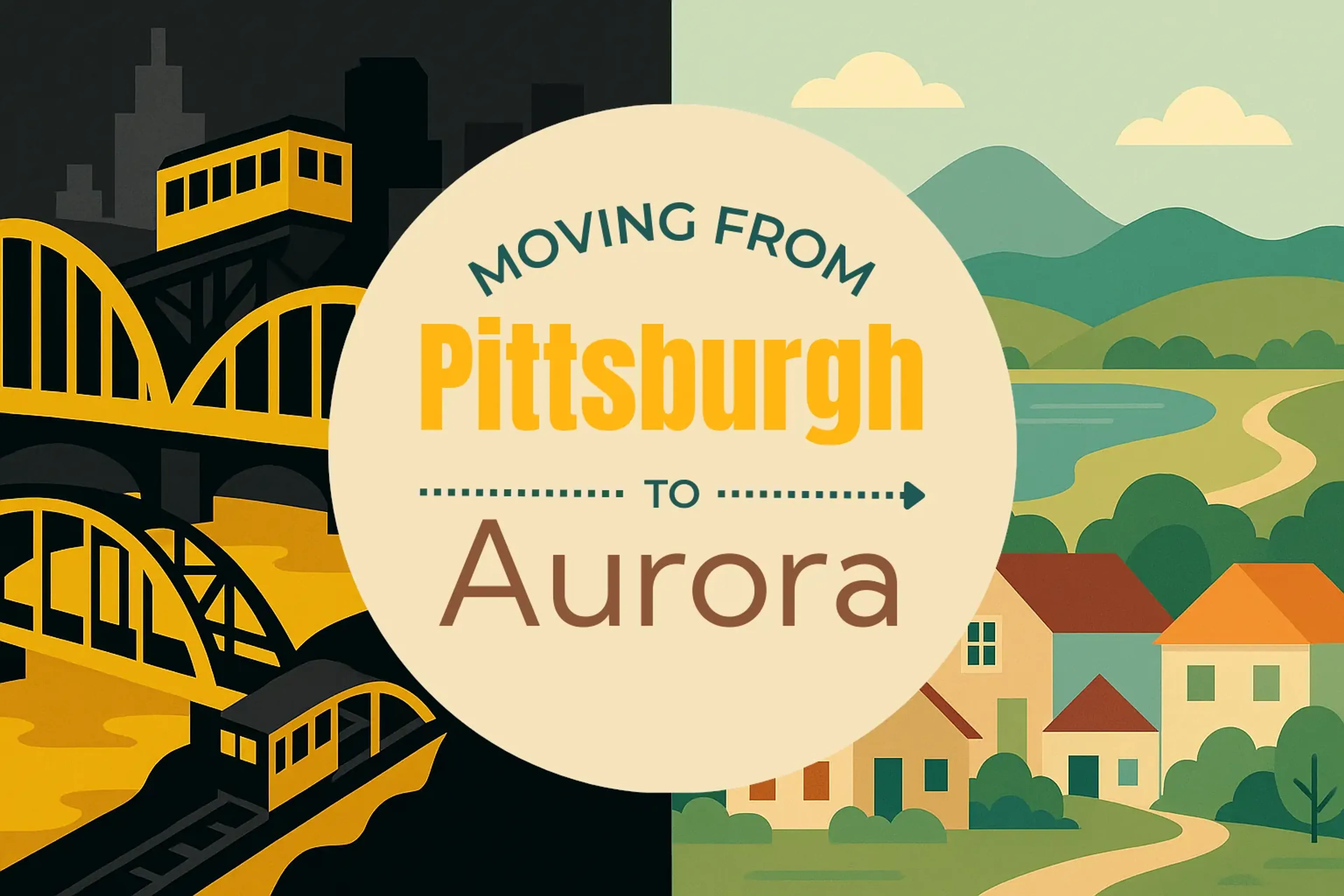 Side-by-side comparison of Pittsburgh to Aurora moving companies