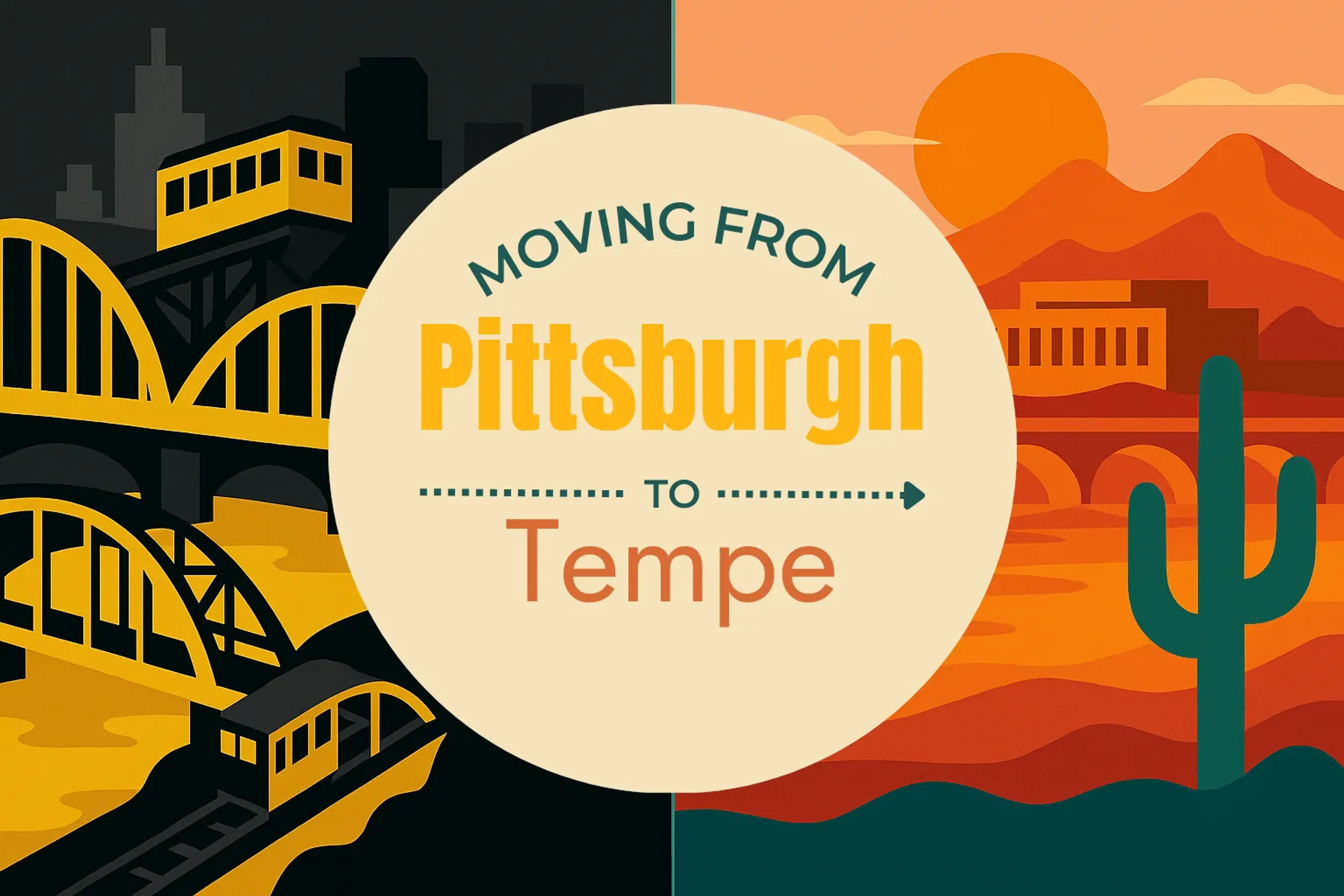 Side-by-side comparison of Pittsburgh to Tempe moving companies