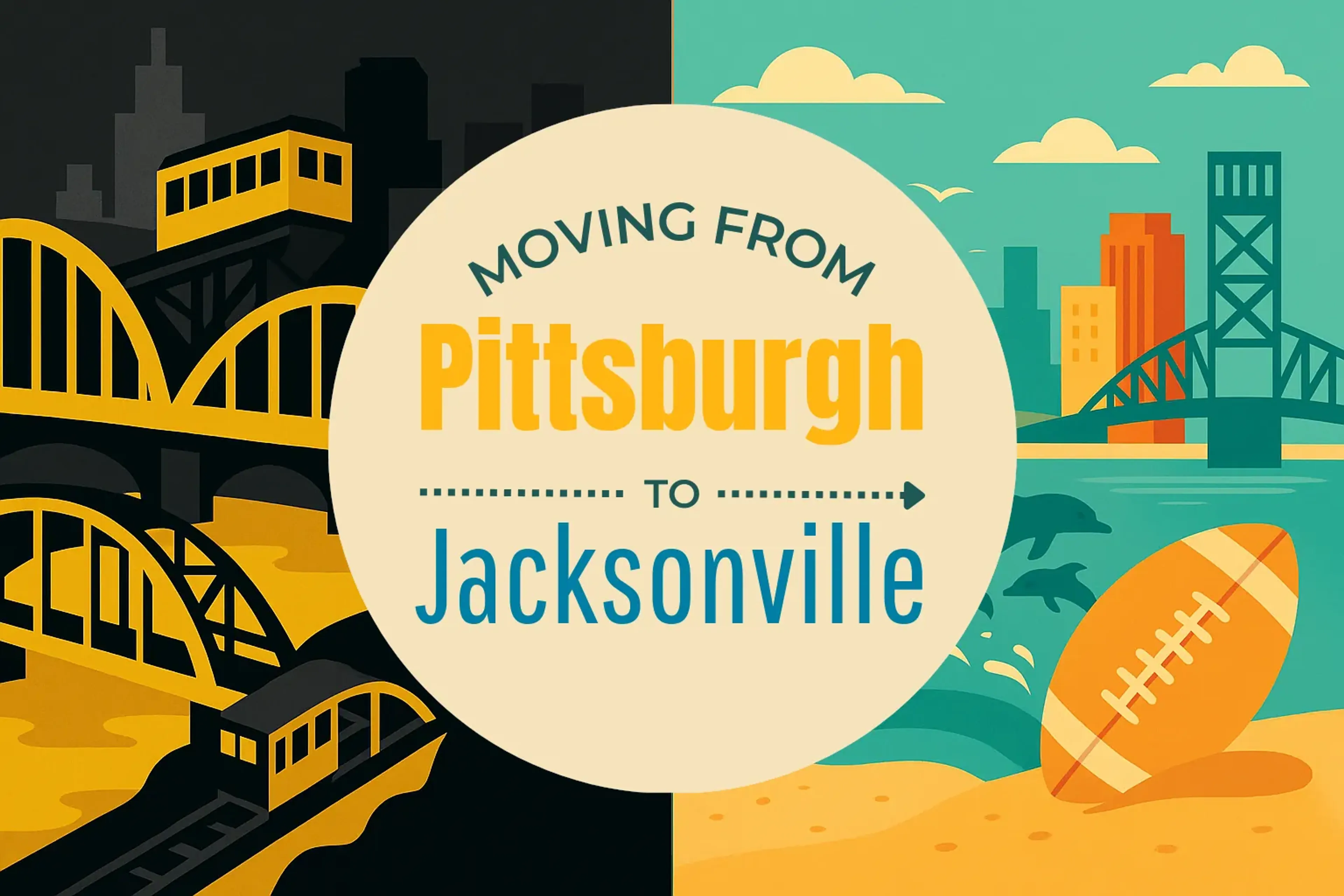 Side-by-side comparison of Pittsburgh to Jacksonville moving companies