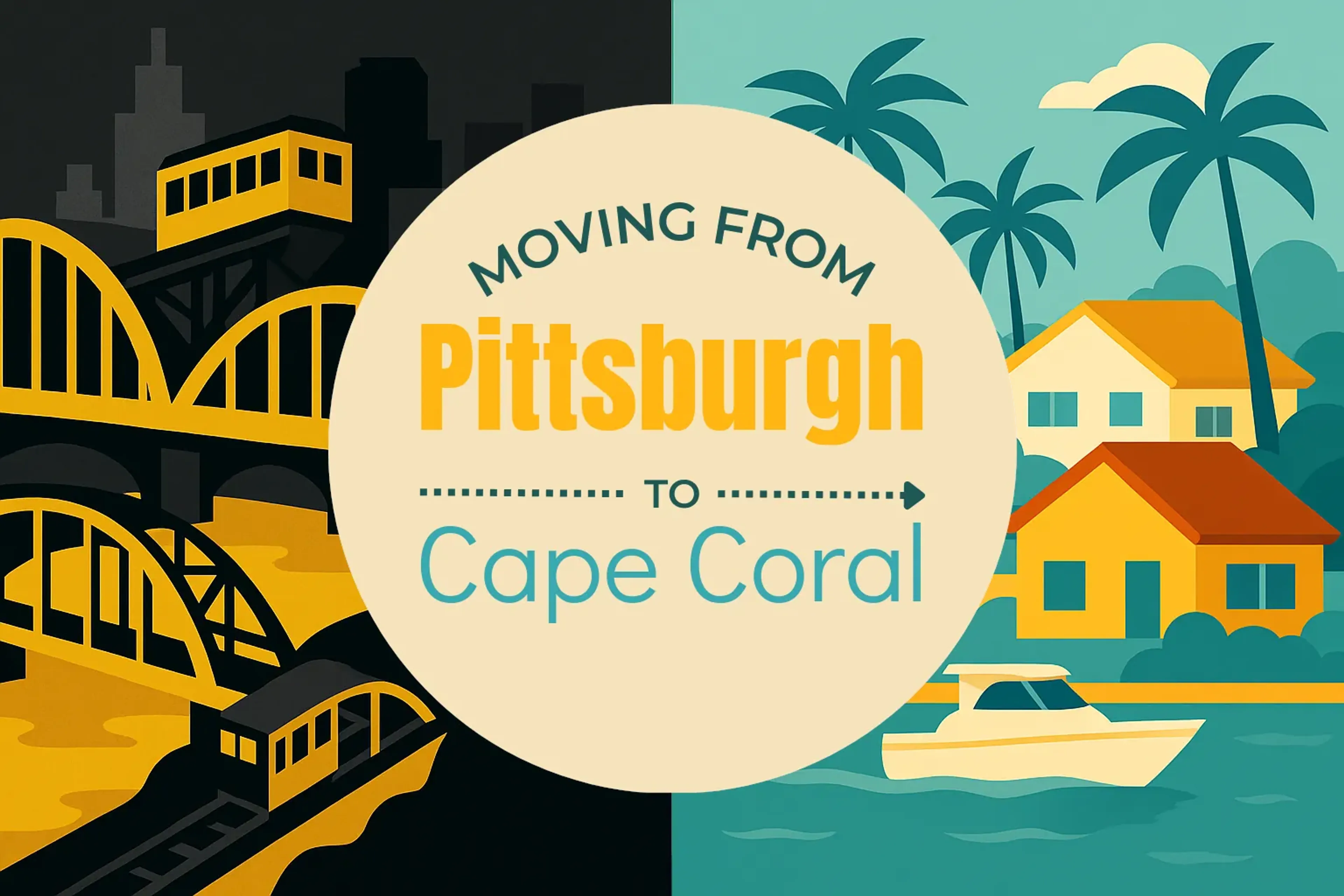 Side-by-side comparison of Pittsburgh to Cape Coral moving companies