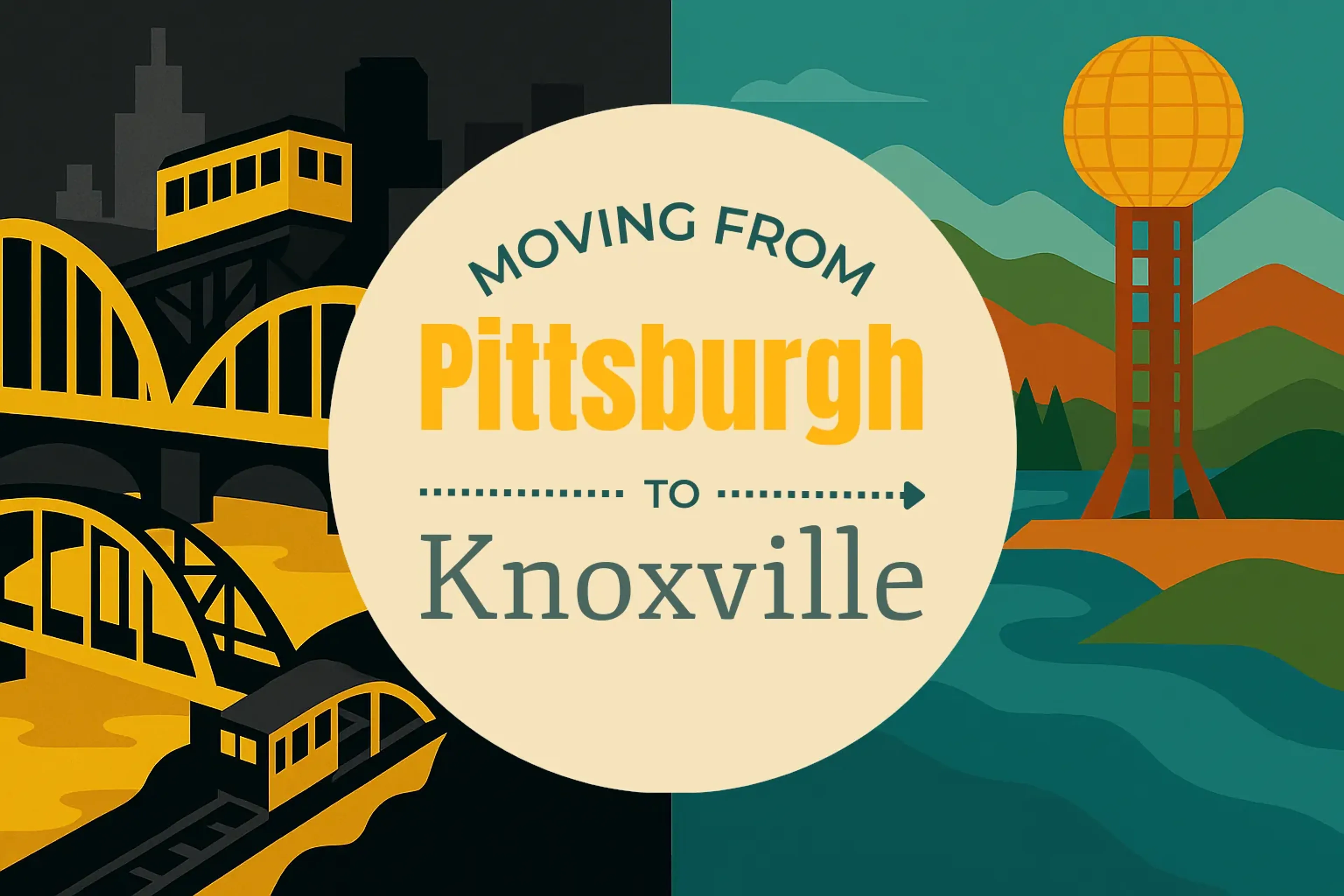 Side-by-side comparison of Pittsburgh to Knoxville moving companies