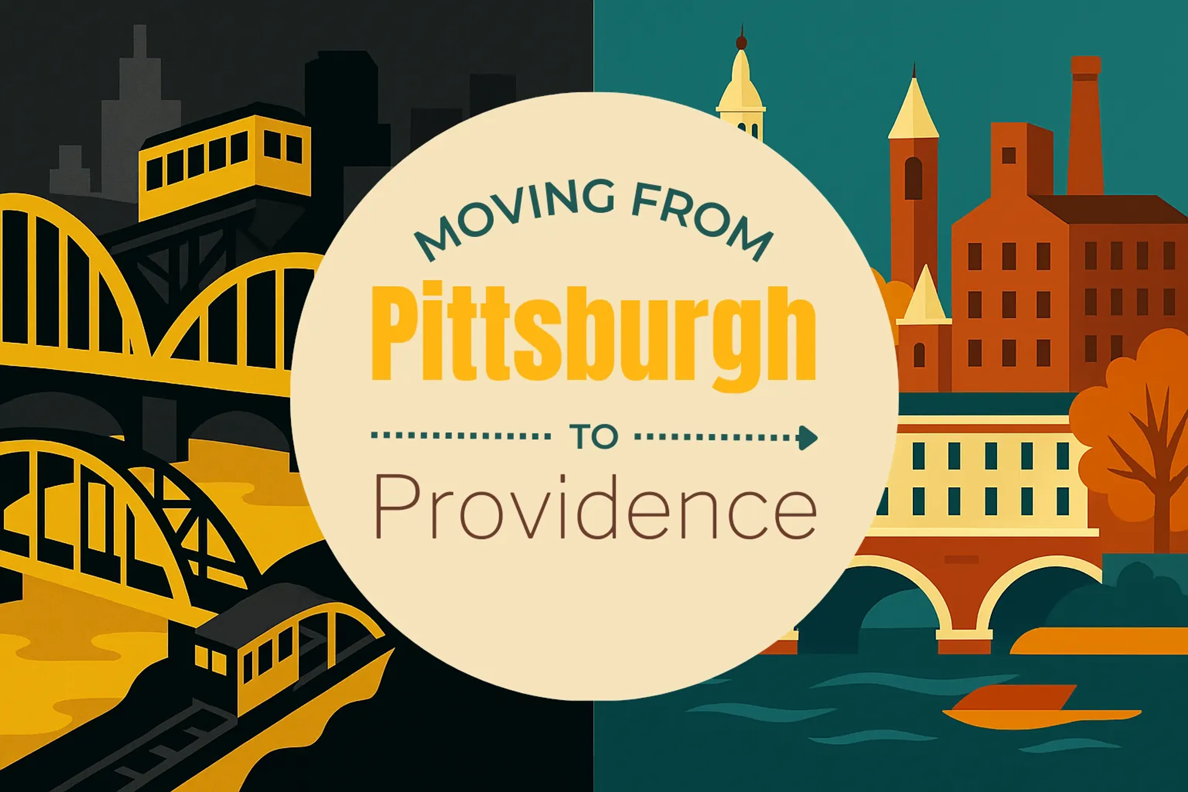 Side-by-side comparison of Pittsburgh to Providence moving companies
