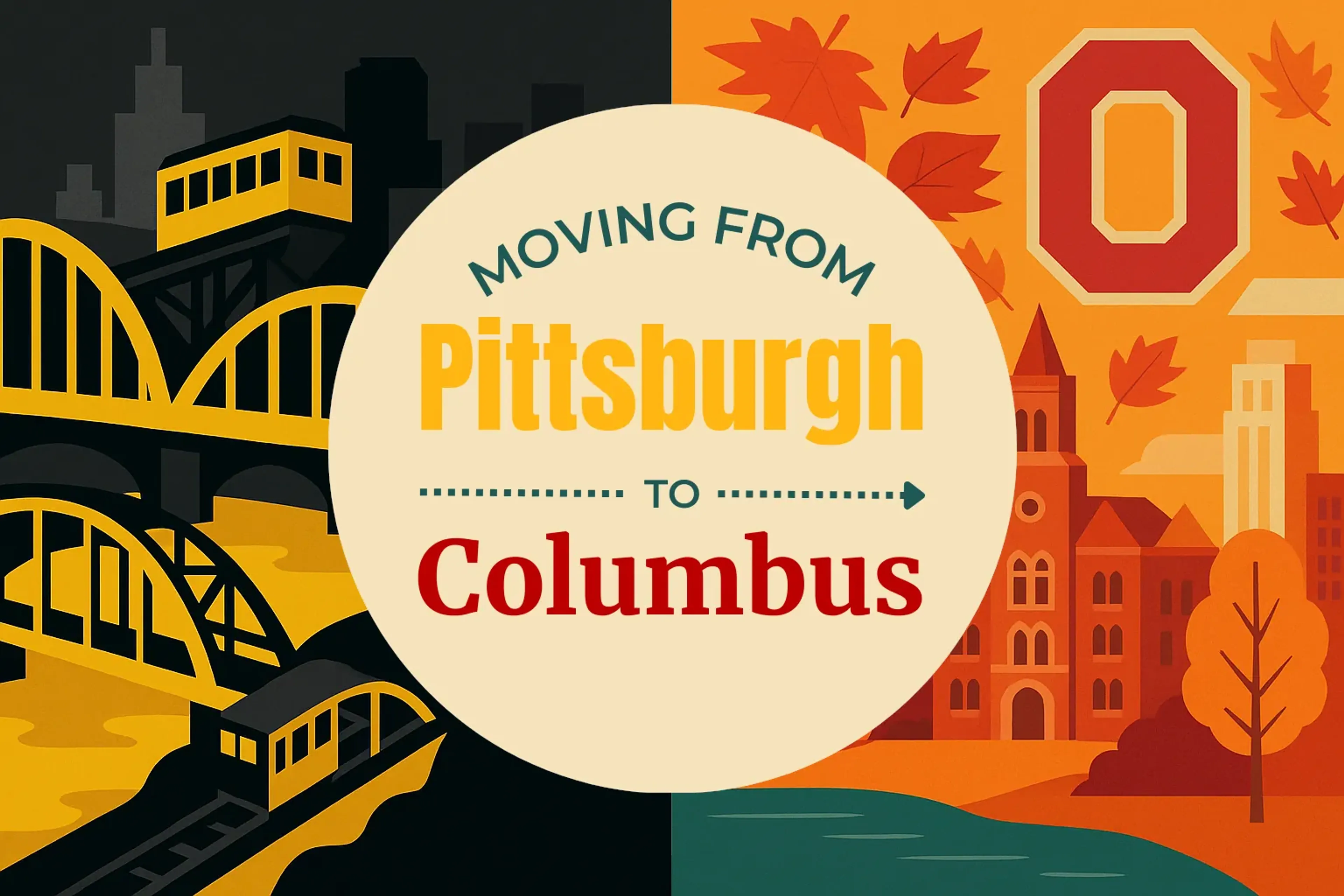 Side-by-side comparison of Pittsburgh to Columbus moving companies