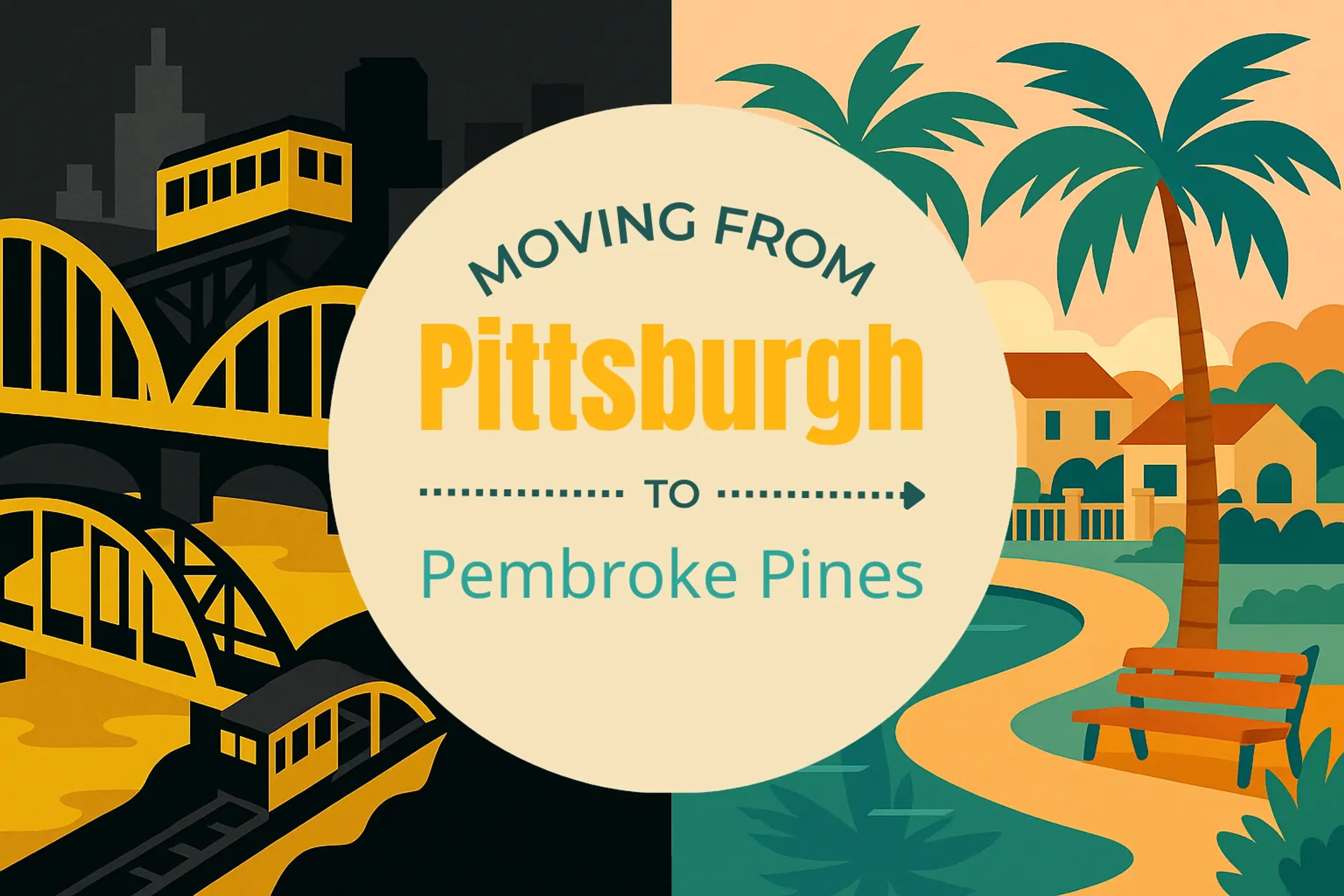 Side-by-side comparison of Pittsburgh to Pembroke Pines moving companies