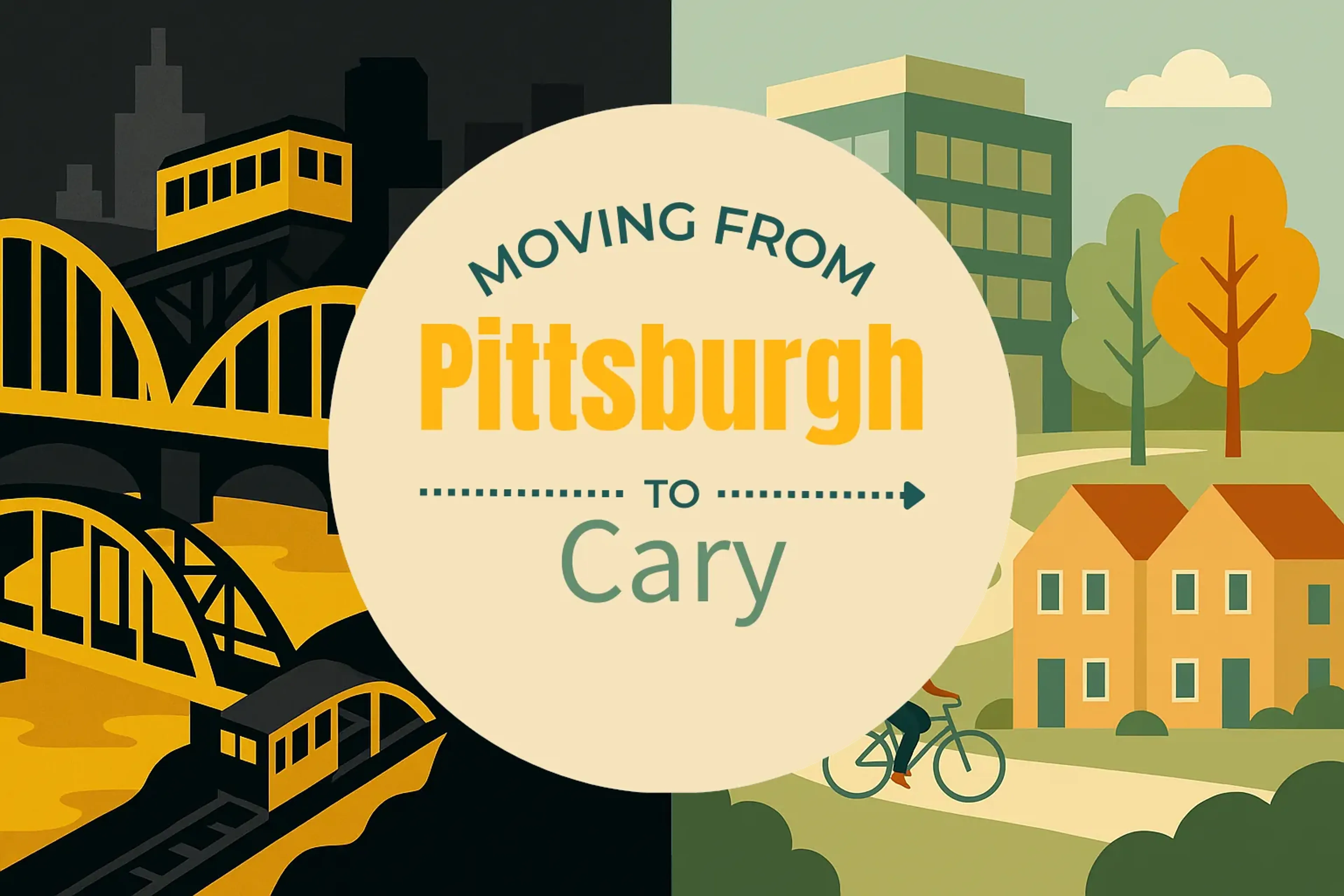 Side-by-side comparison of Pittsburgh to Cary moving companies