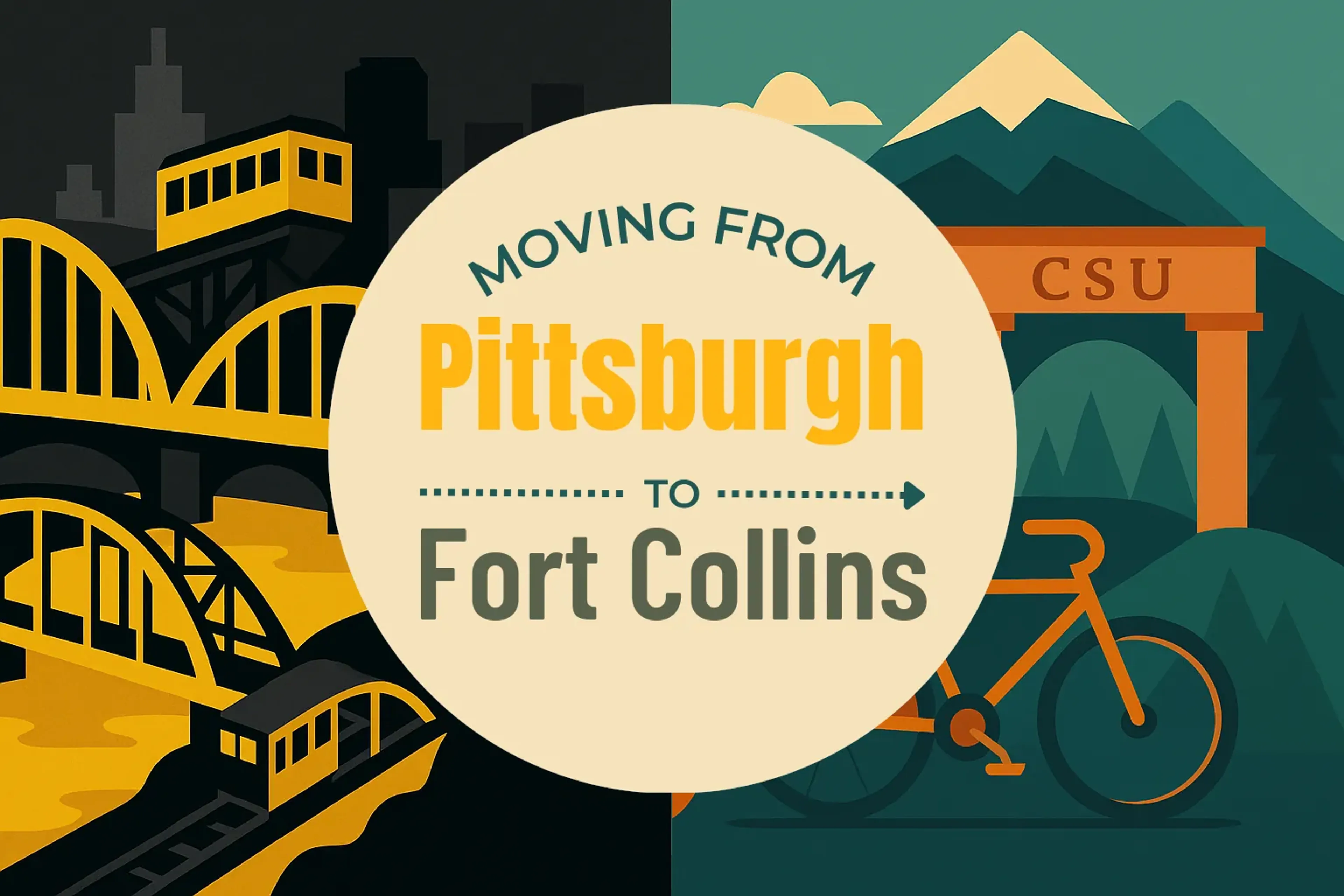 Side-by-side comparison of Pittsburgh to Fort Collins moving companies