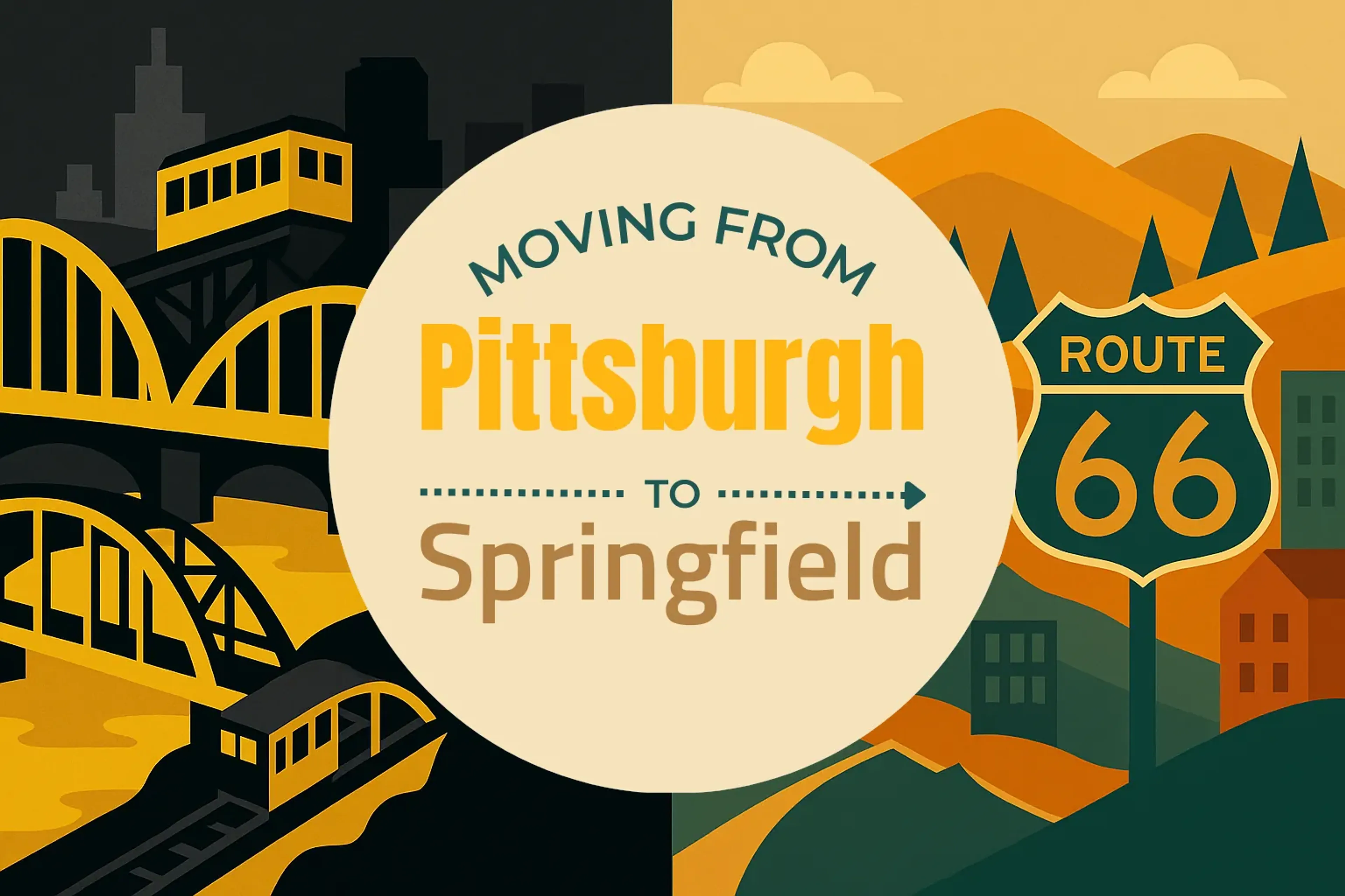 Side-by-side comparison of Pittsburgh to Springfield moving companies