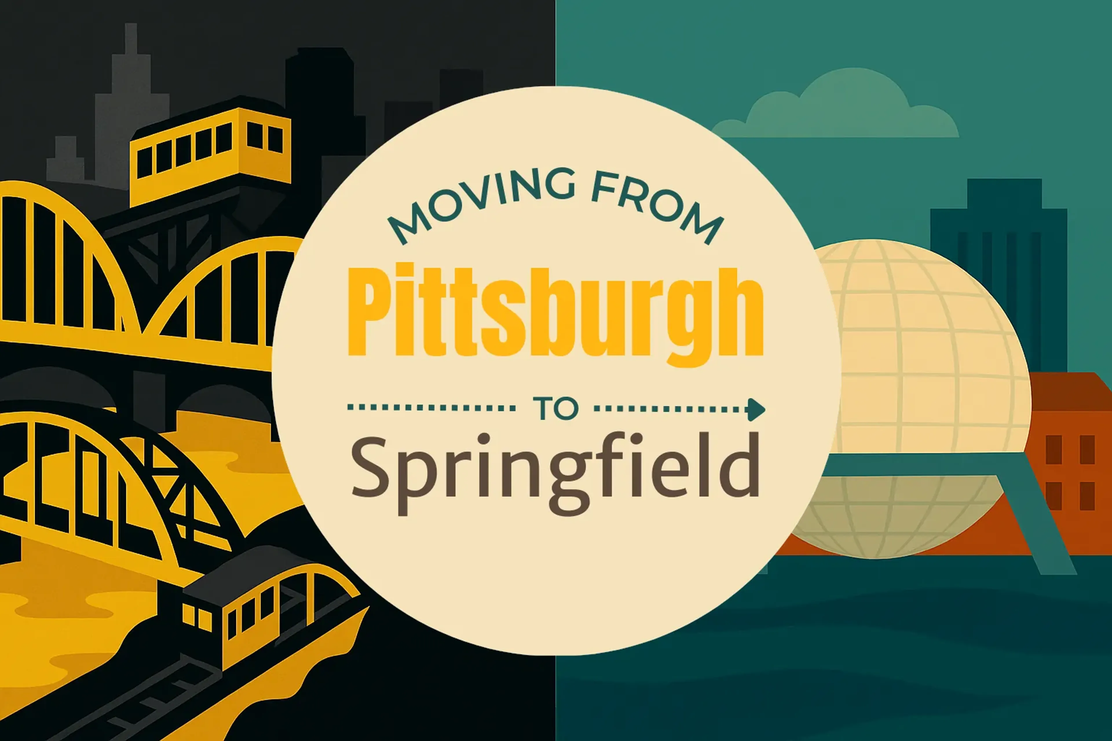 Side-by-side comparison of Pittsburgh to Springfield moving companies