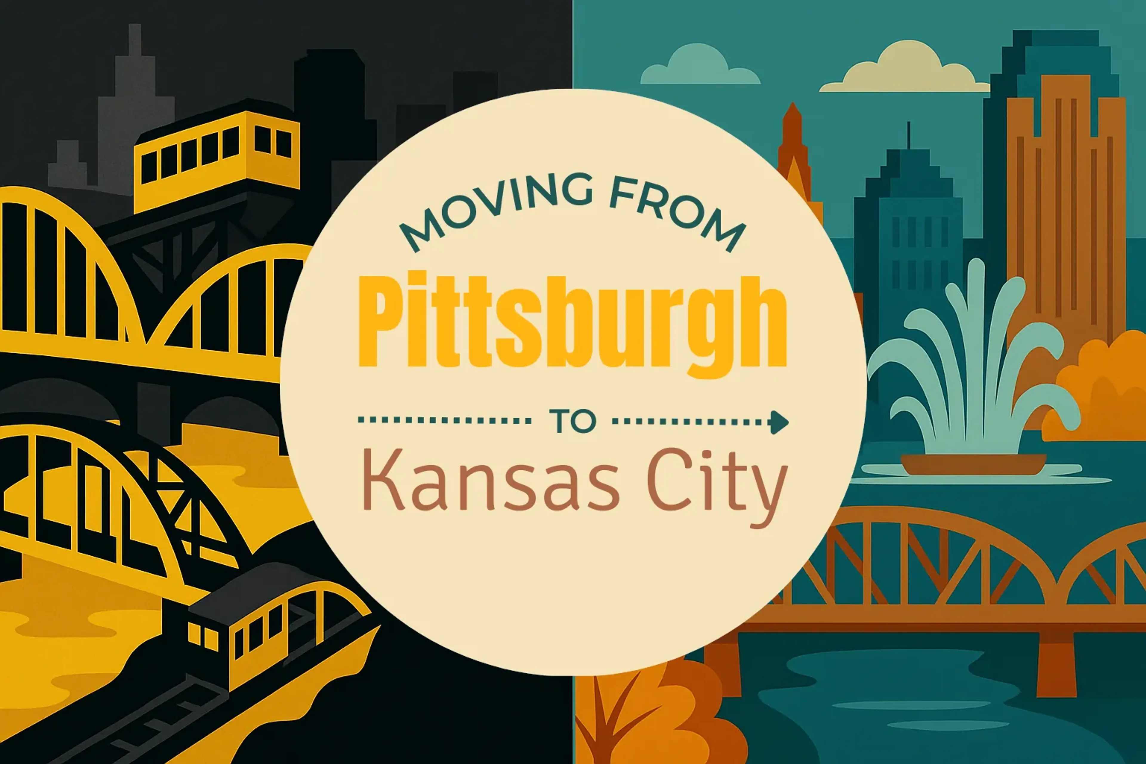 Side-by-side comparison of Pittsburgh to Kansas City moving companies