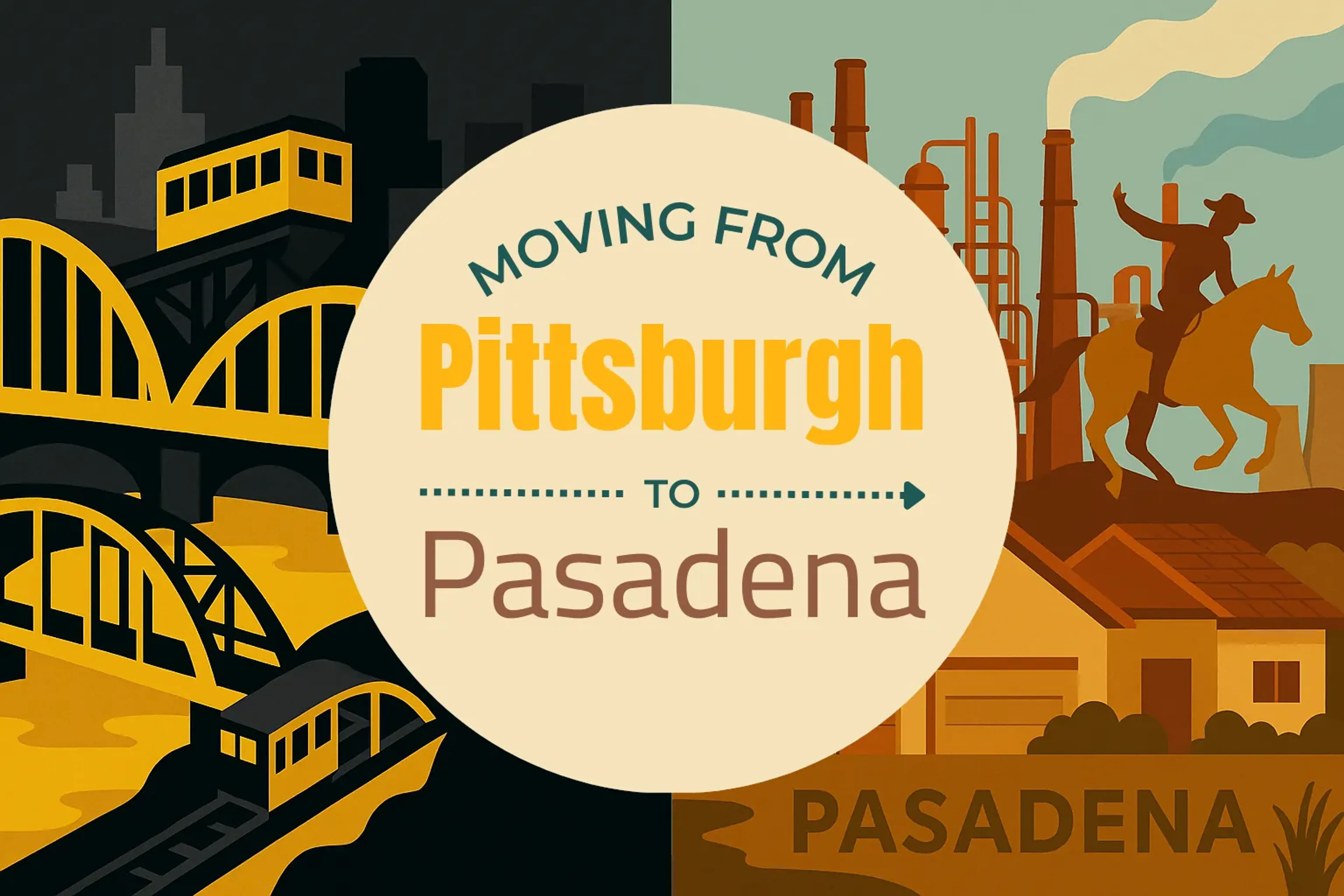 Side-by-side comparison of Pittsburgh to Pasadena moving companies