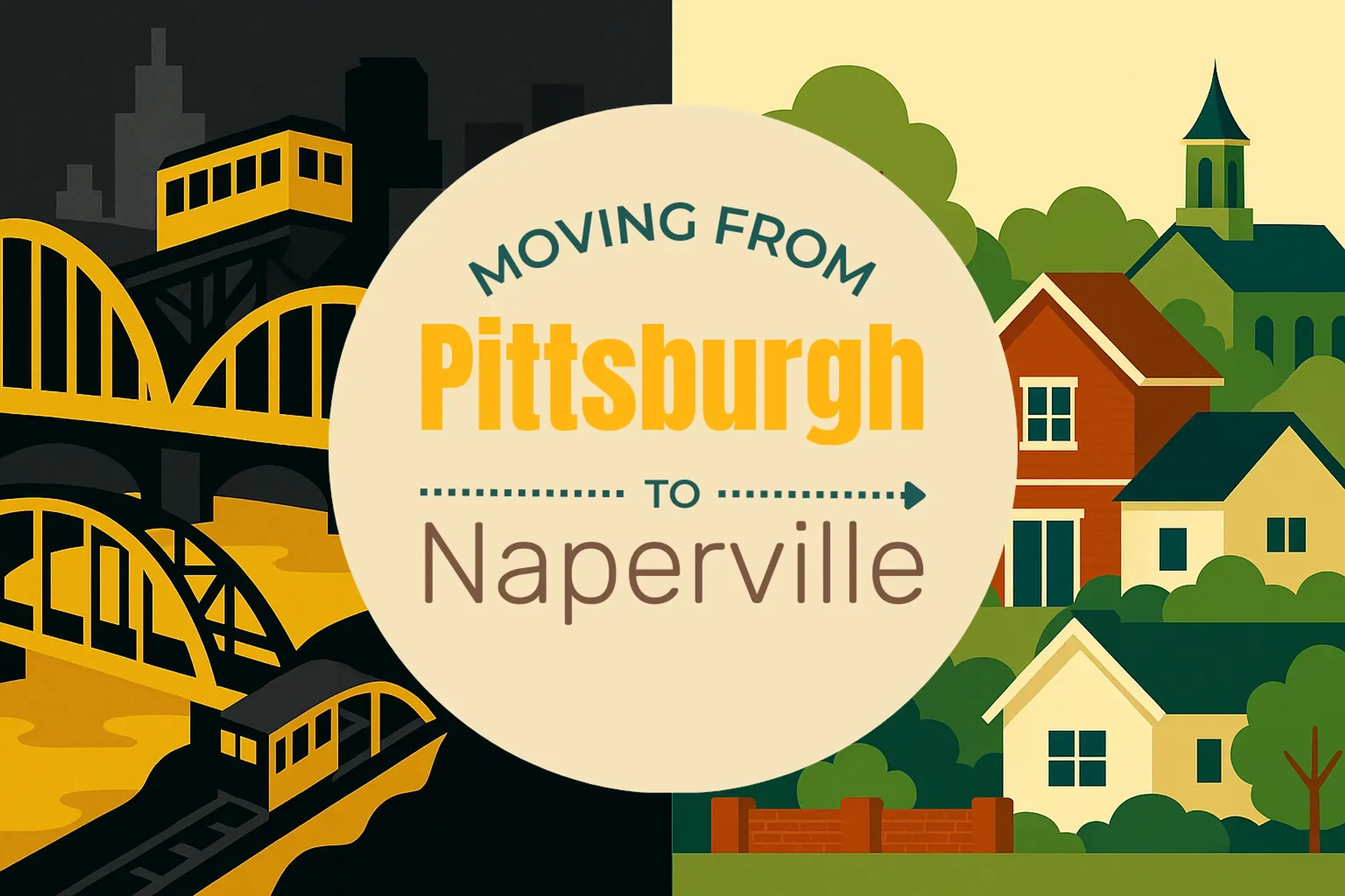 Side-by-side comparison of Pittsburgh to Naperville moving companies