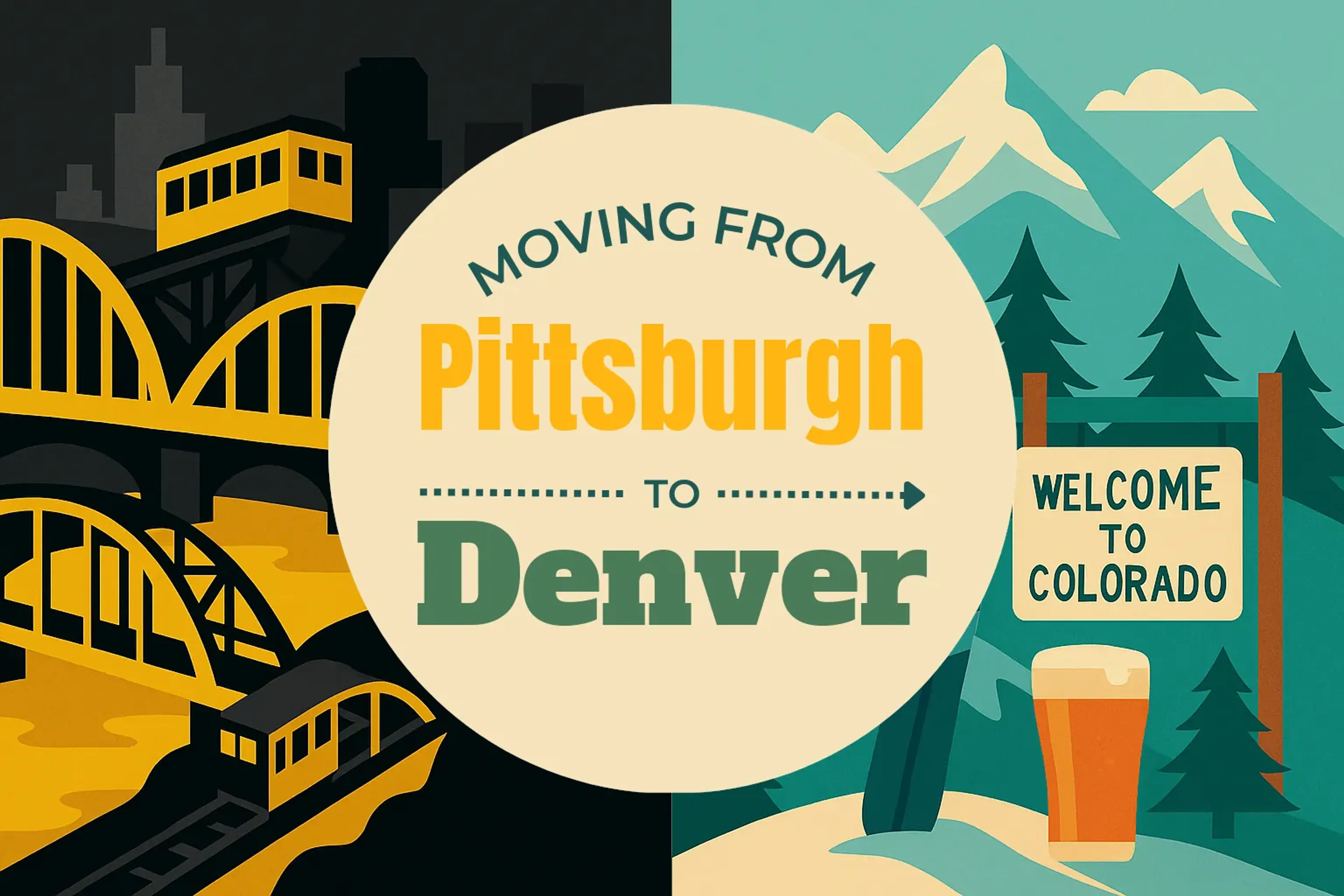 Side-by-side comparison of Pittsburgh to Denver moving companies