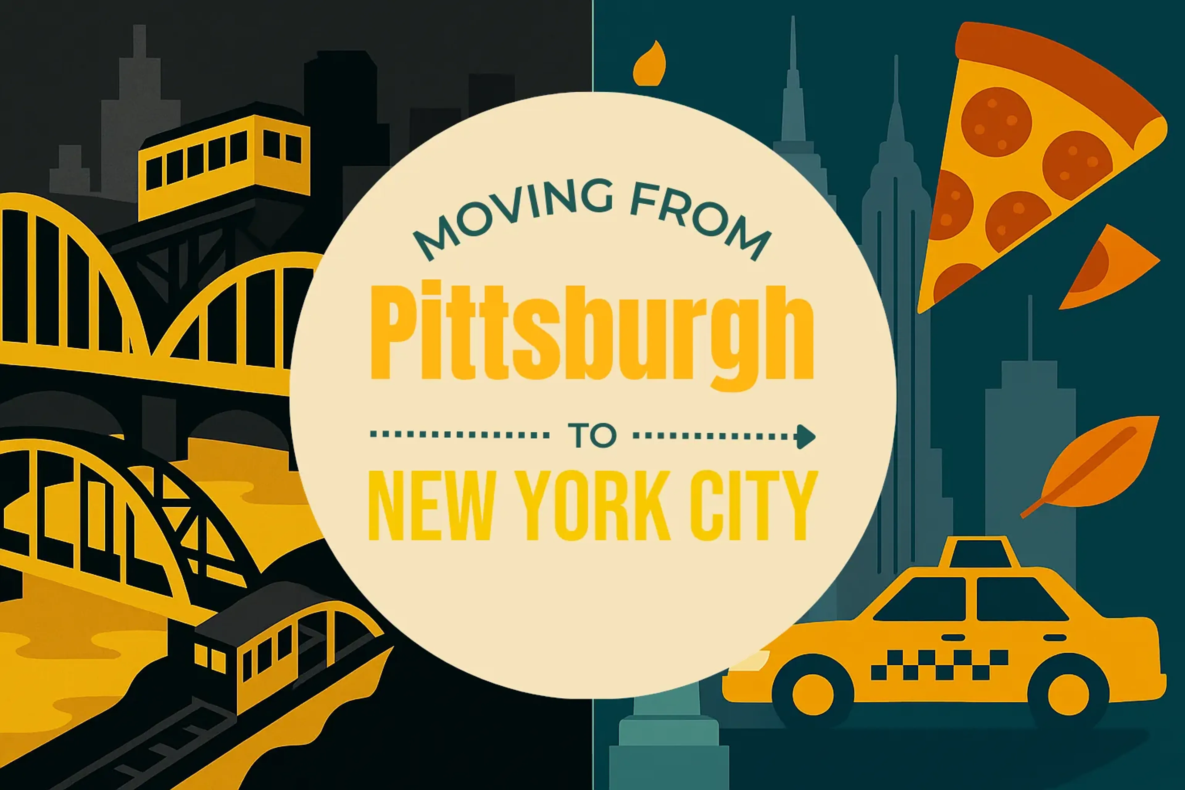 Side-by-side comparison of Pittsburgh to New York City moving companies
