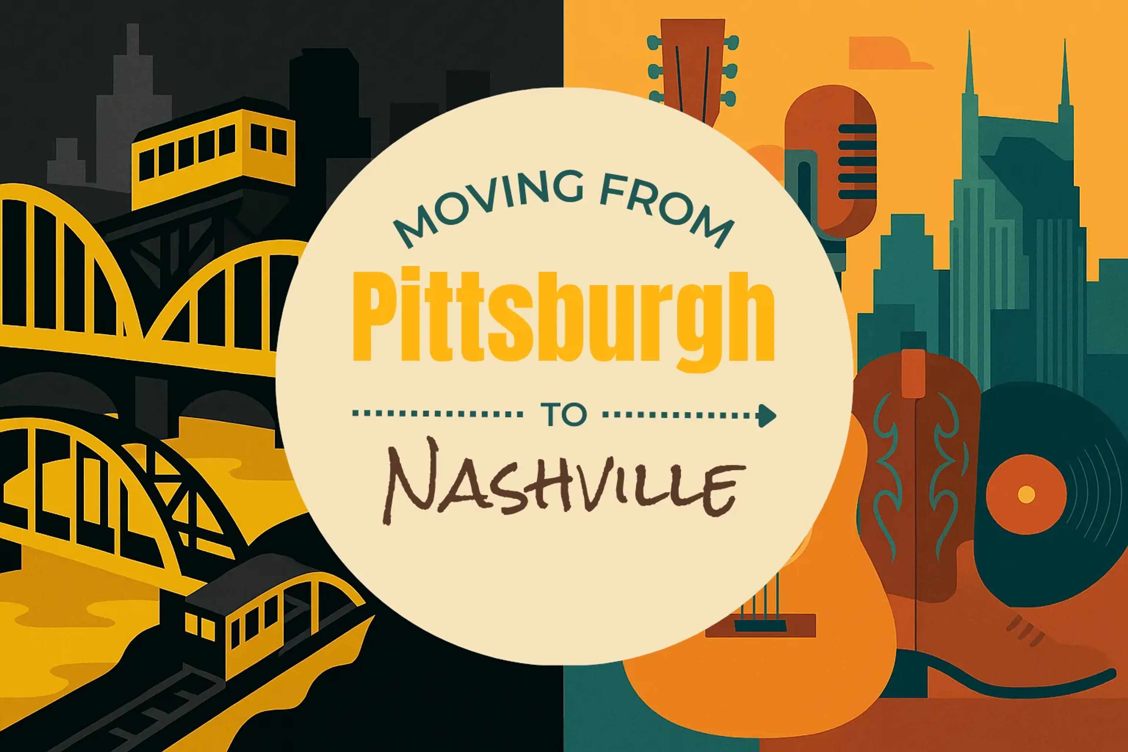 Side-by-side comparison of Pittsburgh to Nashville moving companies