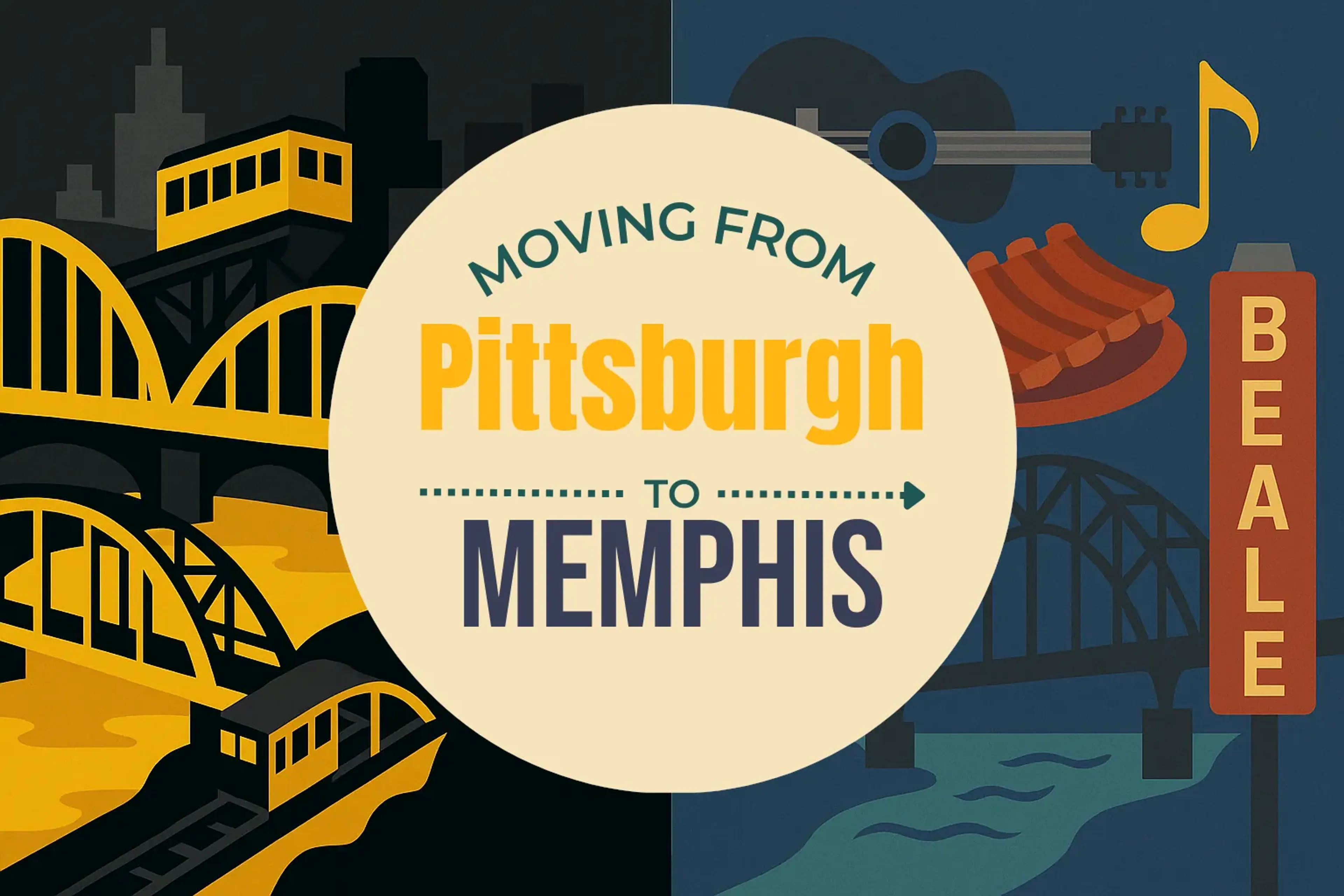 Side-by-side comparison of Pittsburgh to Memphis moving companies