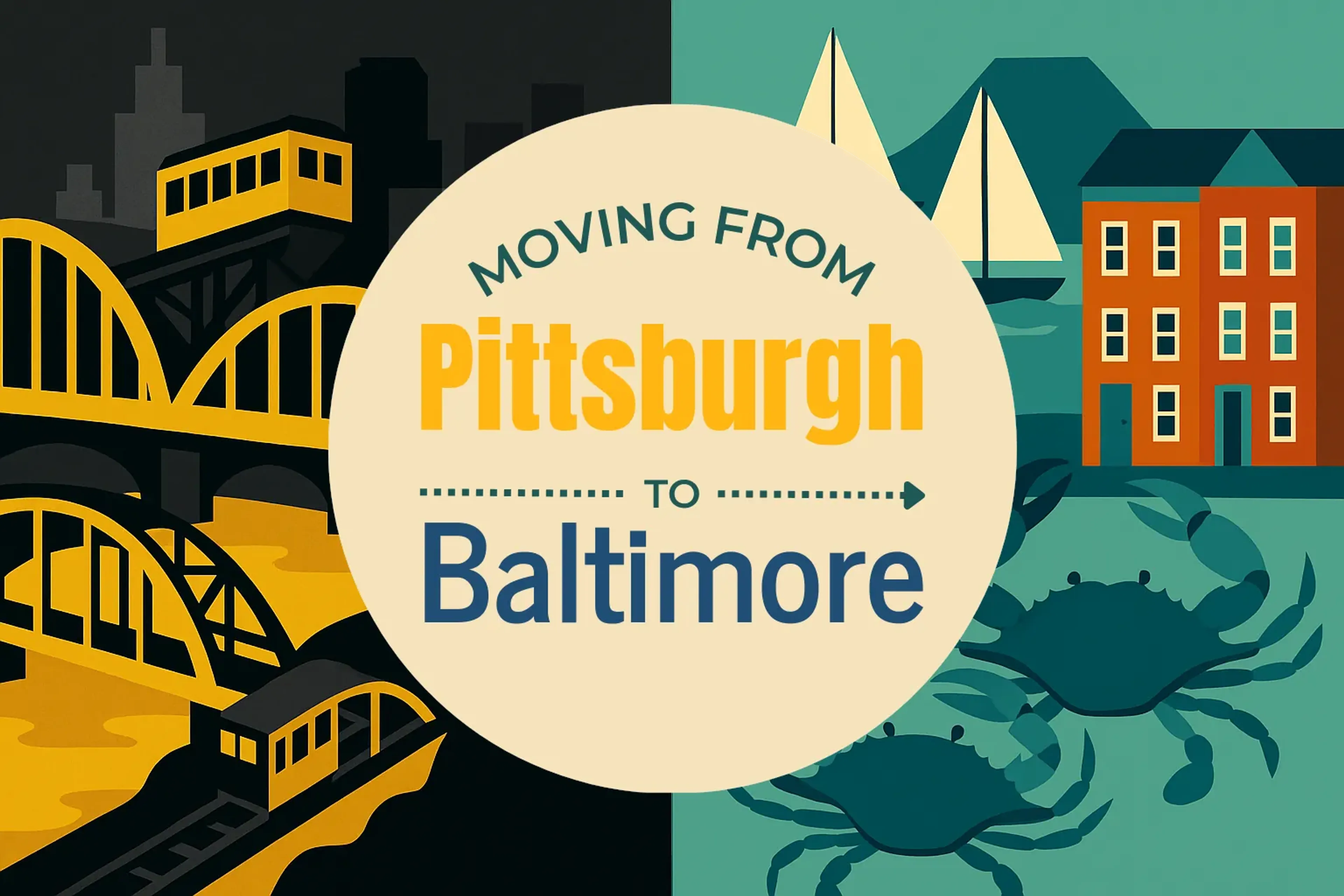 Side-by-side comparison of Pittsburgh to Baltimore moving companies