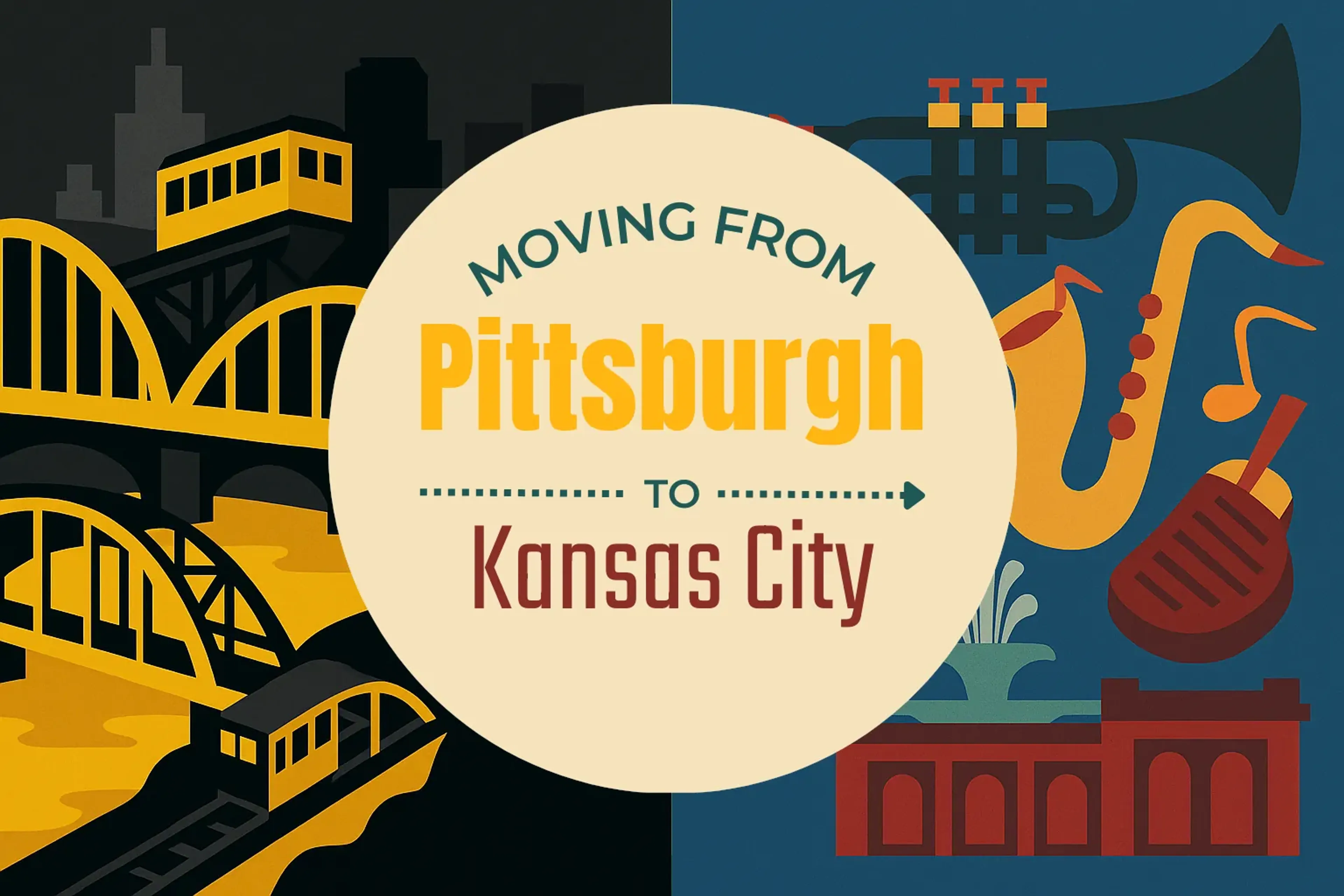 Side-by-side comparison of Pittsburgh to Kansas City moving companies