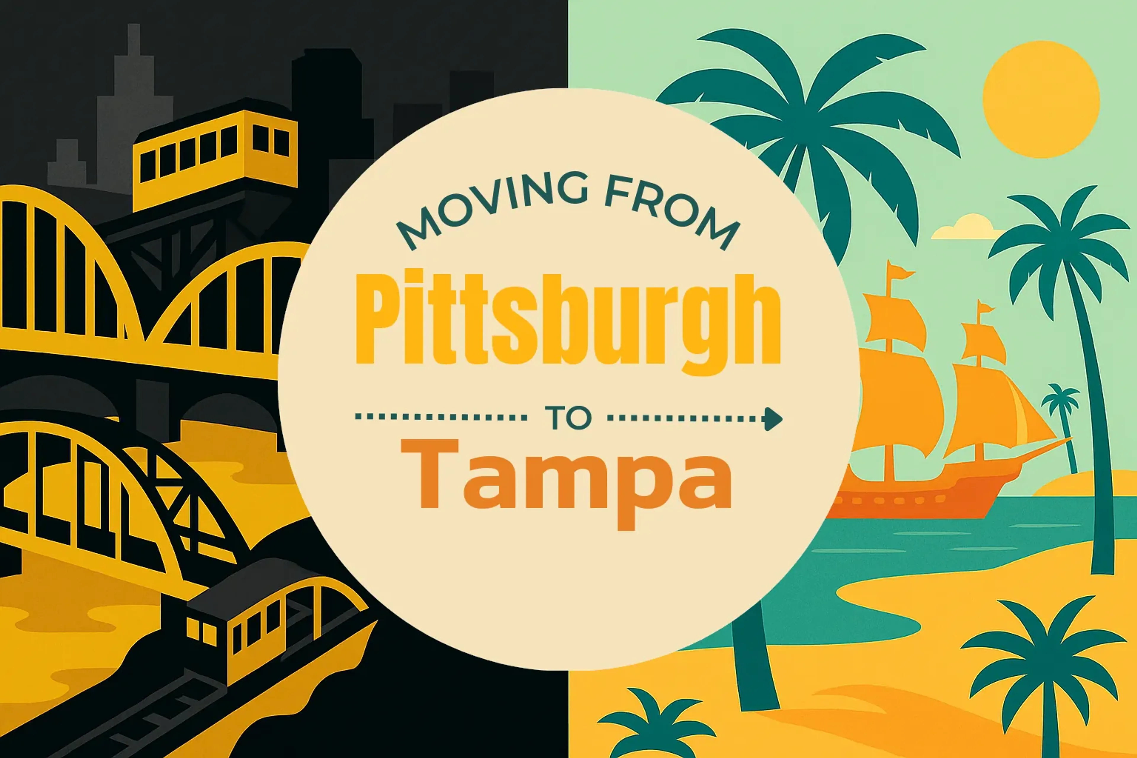 Side-by-side comparison of Pittsburgh to Tampa moving companies