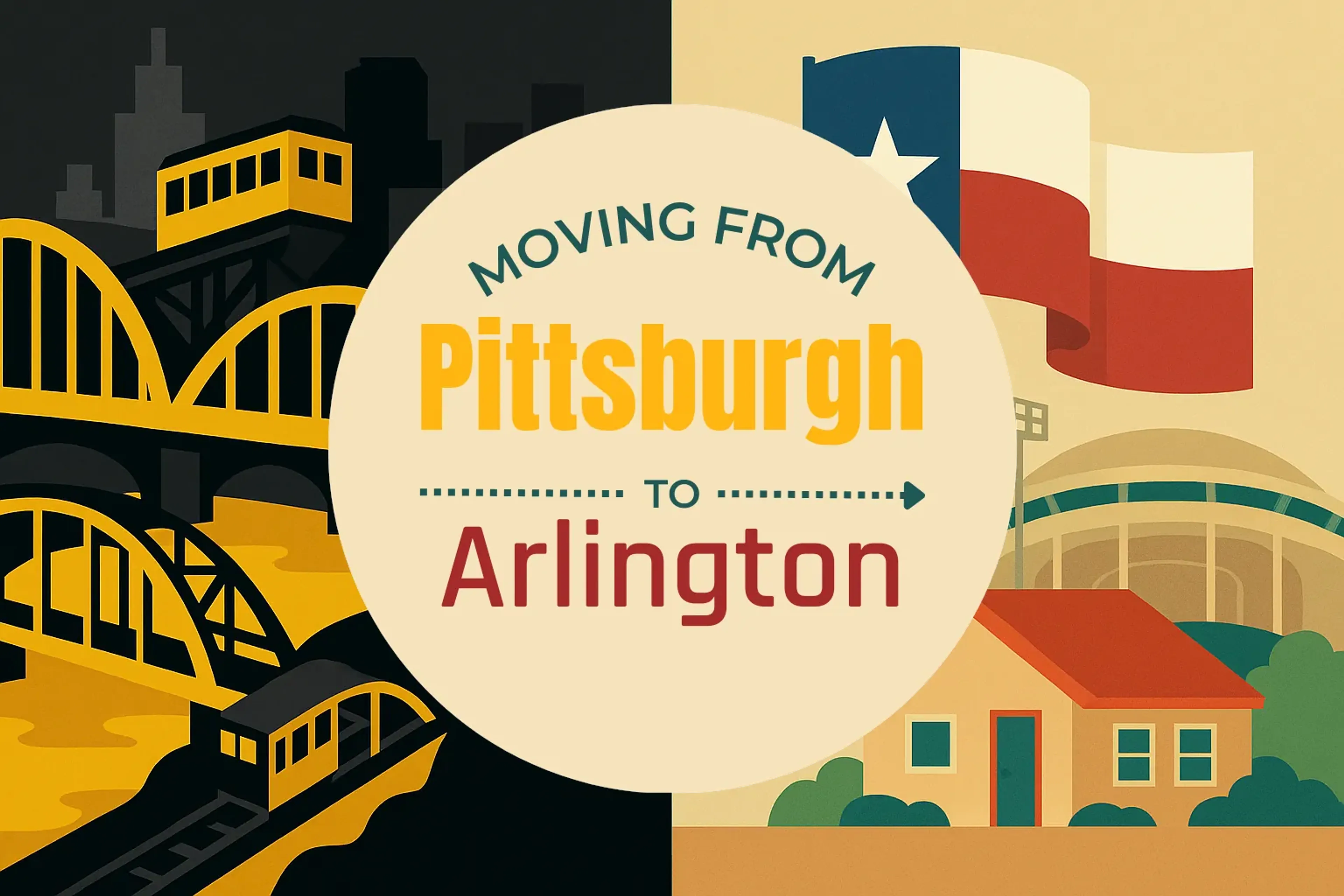 Side-by-side comparison of Pittsburgh to Arlington moving companies