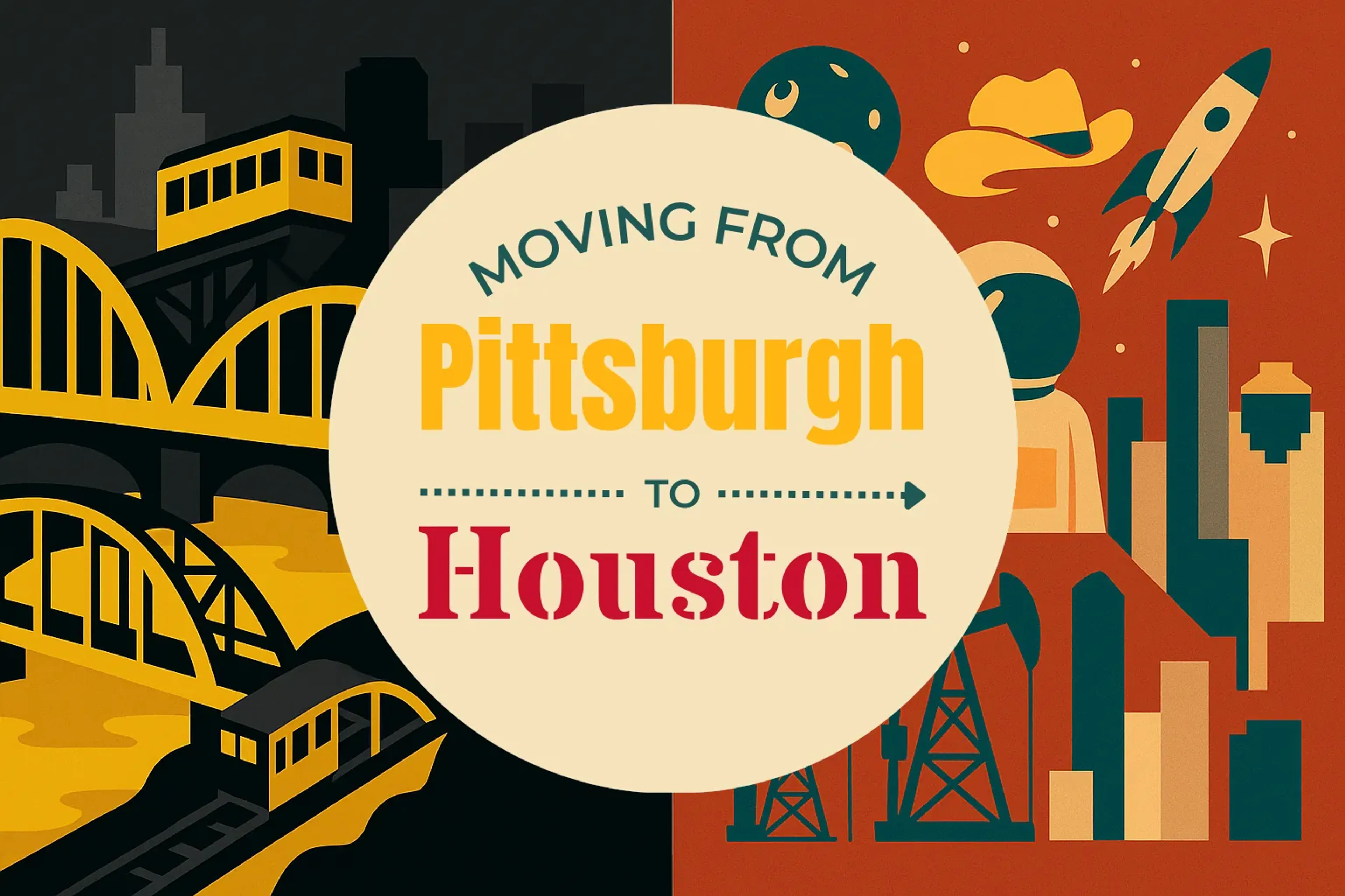Side-by-side comparison of Pittsburgh to Houston moving companies
