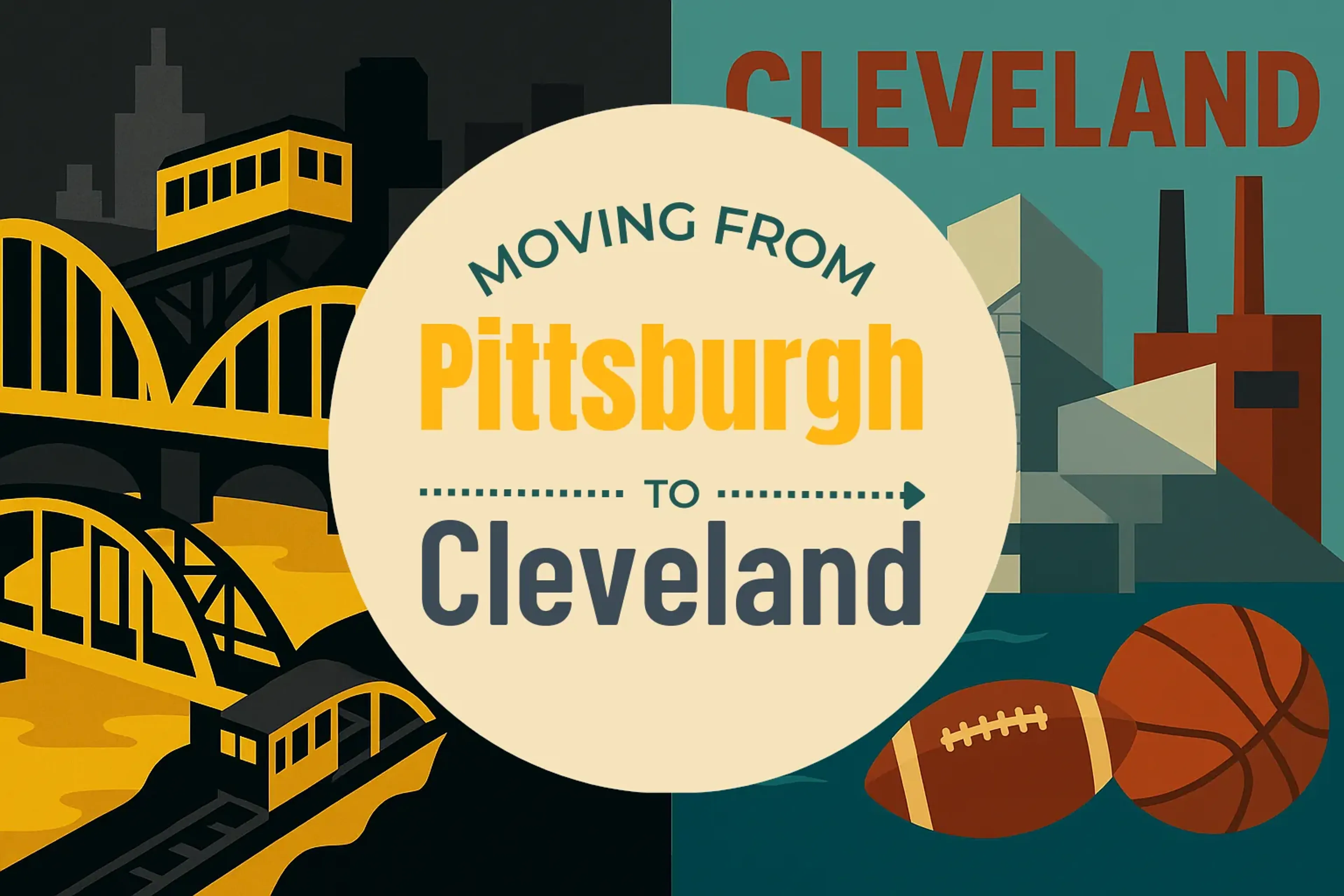 Side-by-side comparison of Pittsburgh to Cleveland moving companies