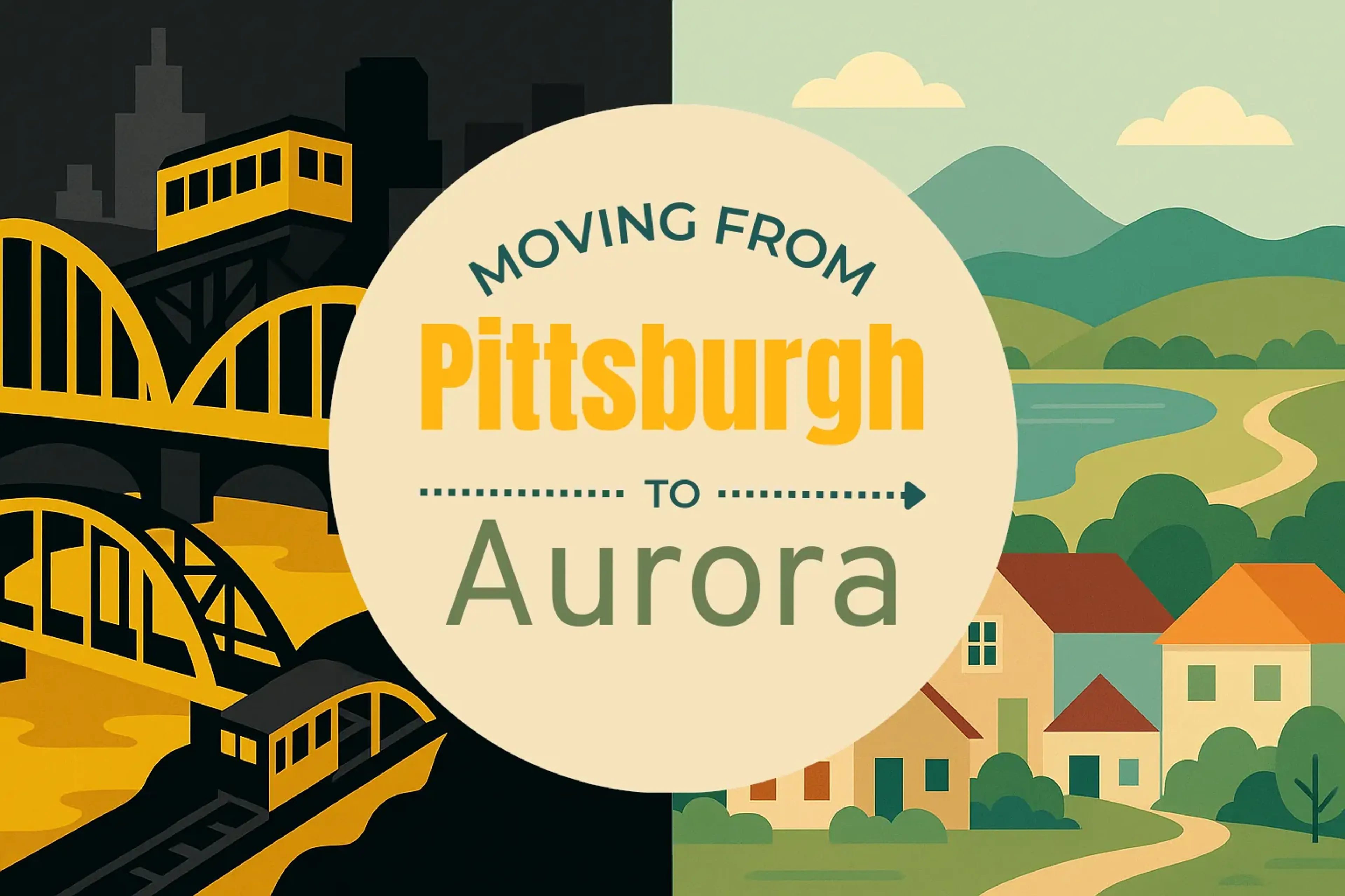 Side-by-side comparison of Pittsburgh to Aurora moving companies