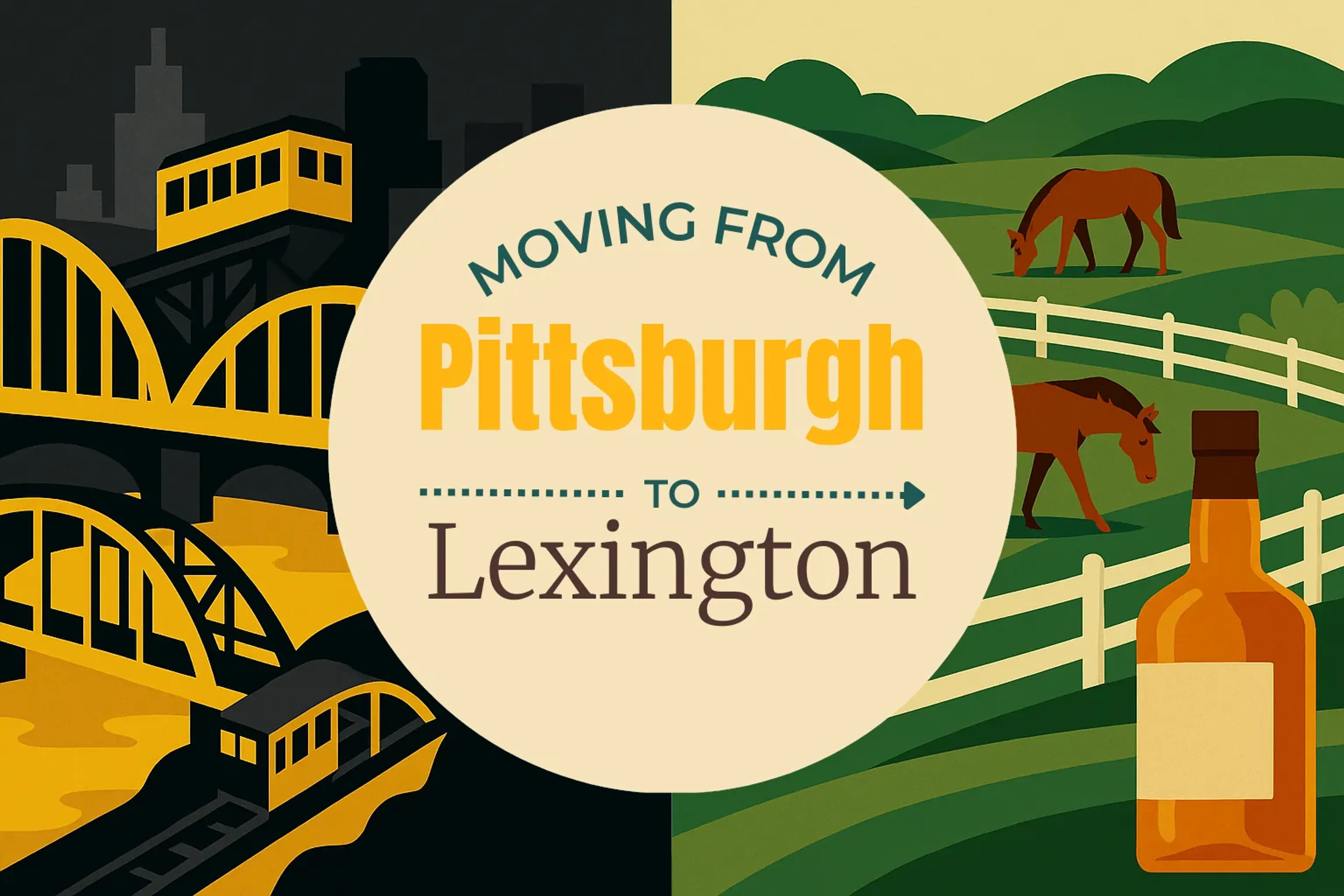 Side-by-side comparison of Pittsburgh to Lexington moving companies