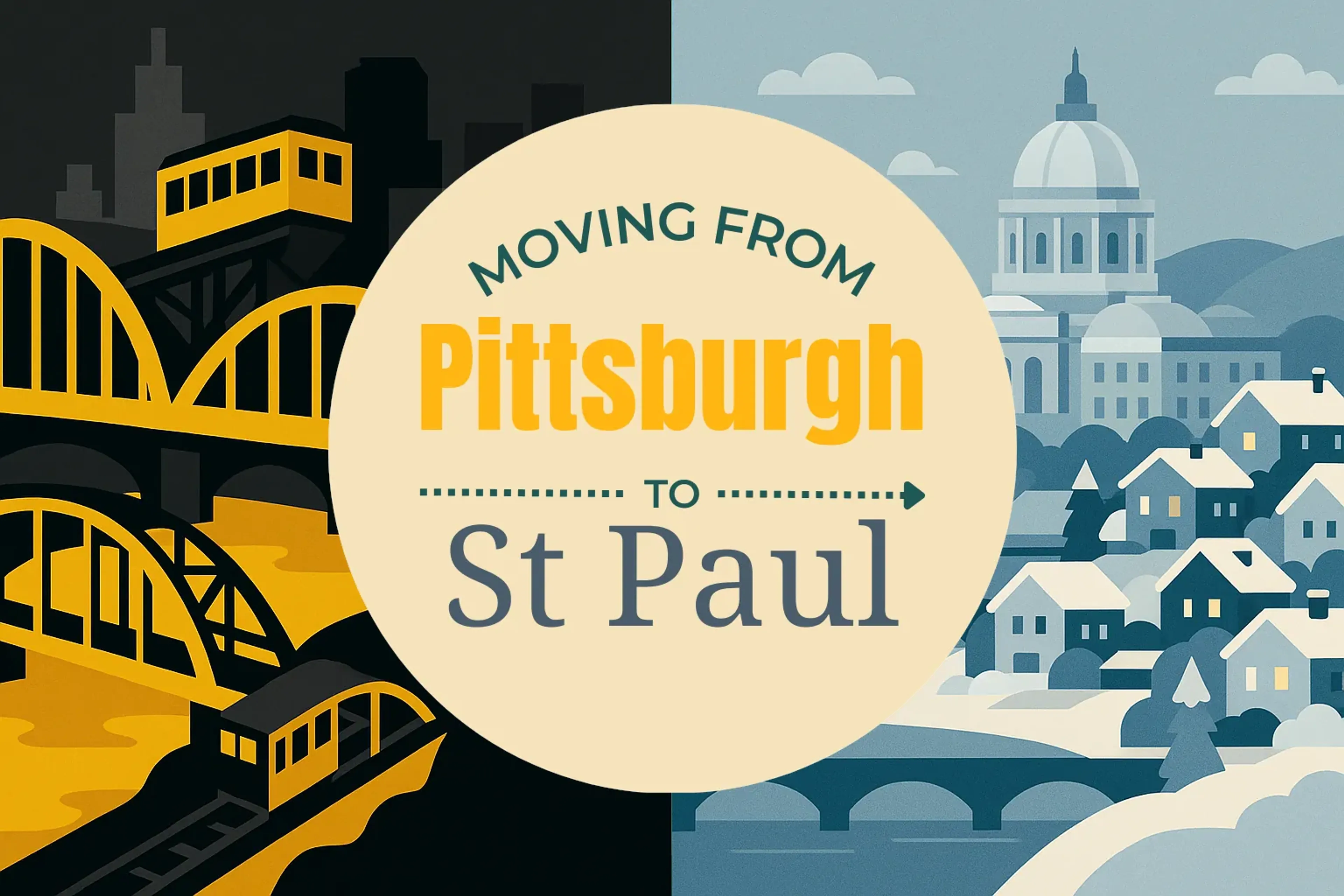 Side-by-side comparison of Pittsburgh to St. Paul moving companies
